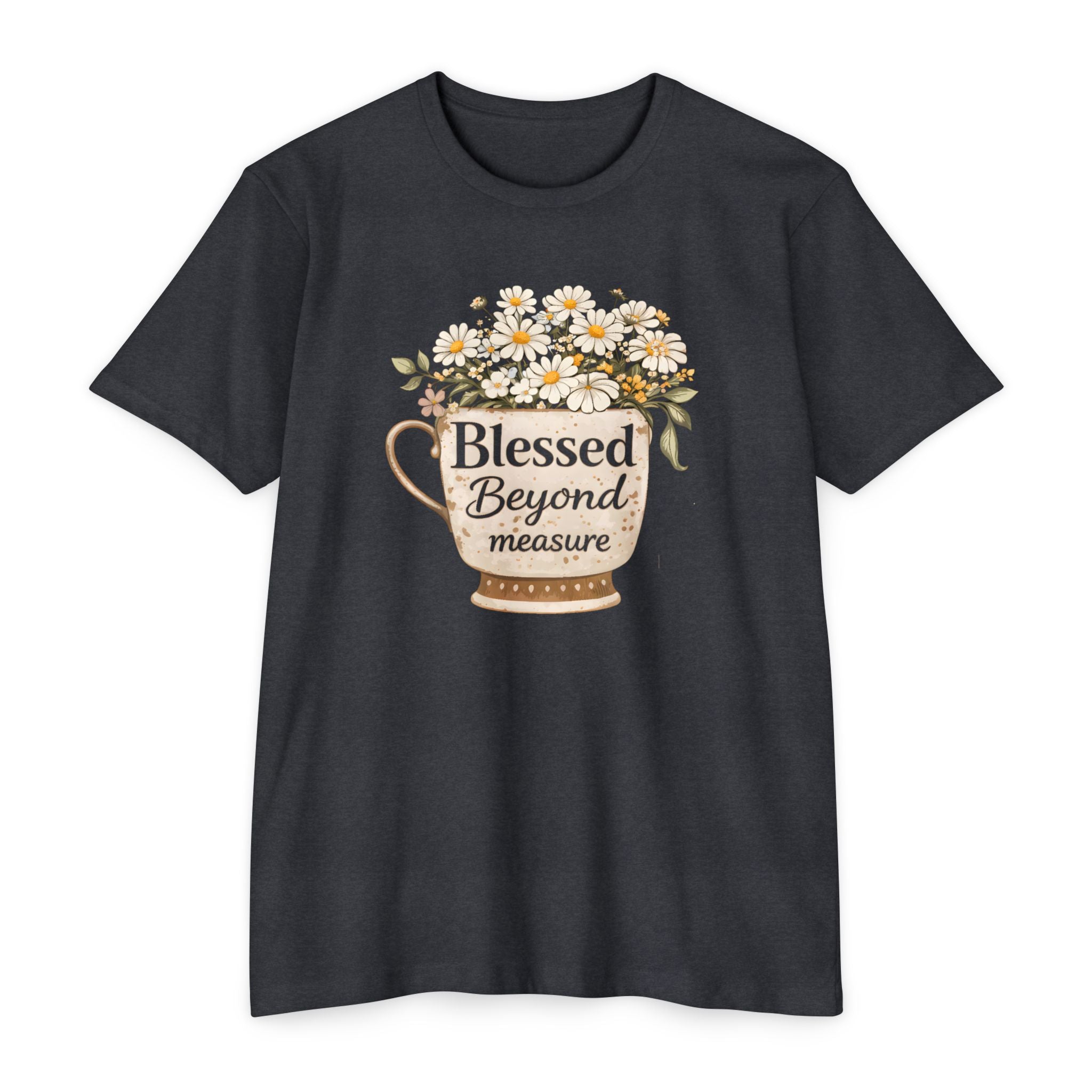 T-Shirt — "Blessed Beyond Measure" Floral Bouquet Tee