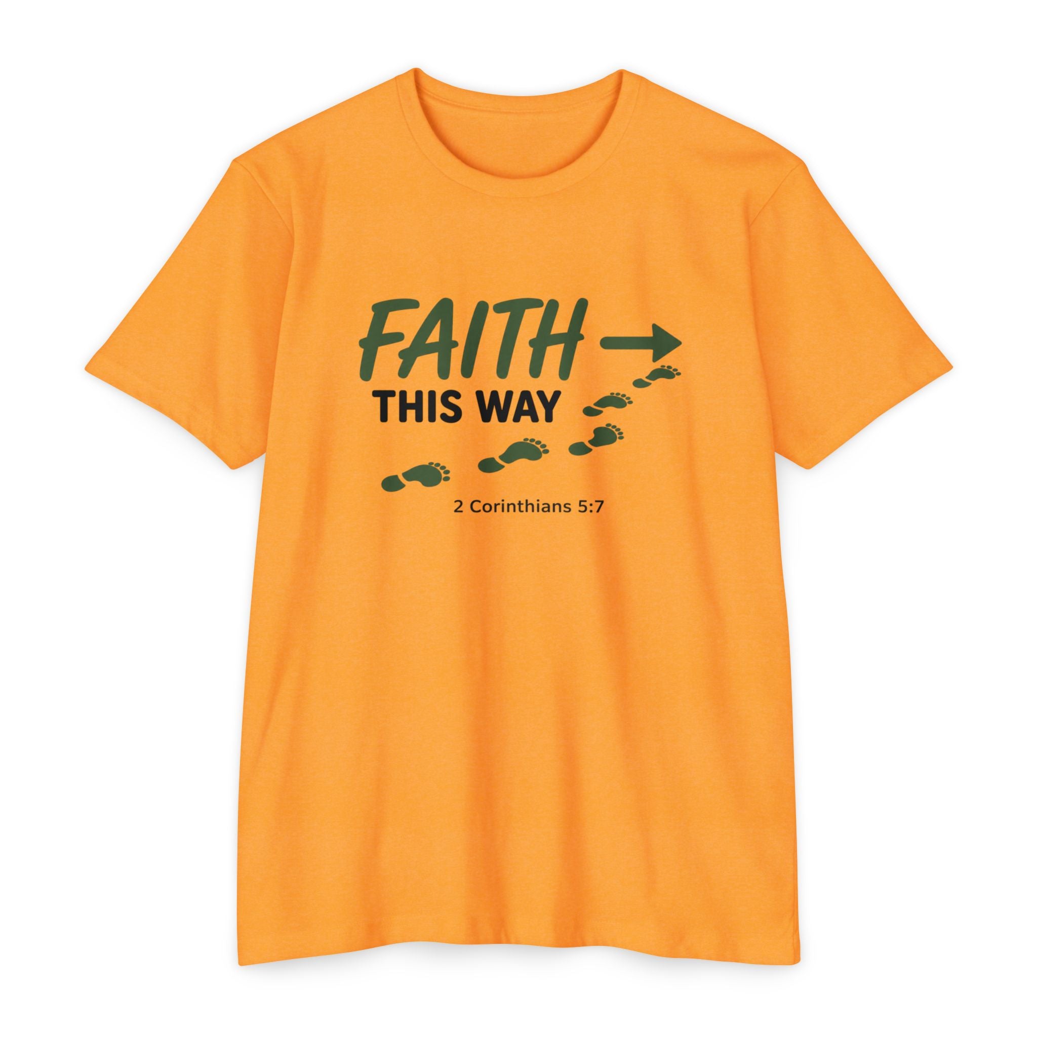 Womens Faith This Way T‑Shirt — 2 Corinthians 5:7