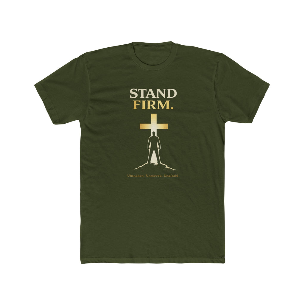 Stand Firm Cross silhouette T-Shirt | Christian faith shirt