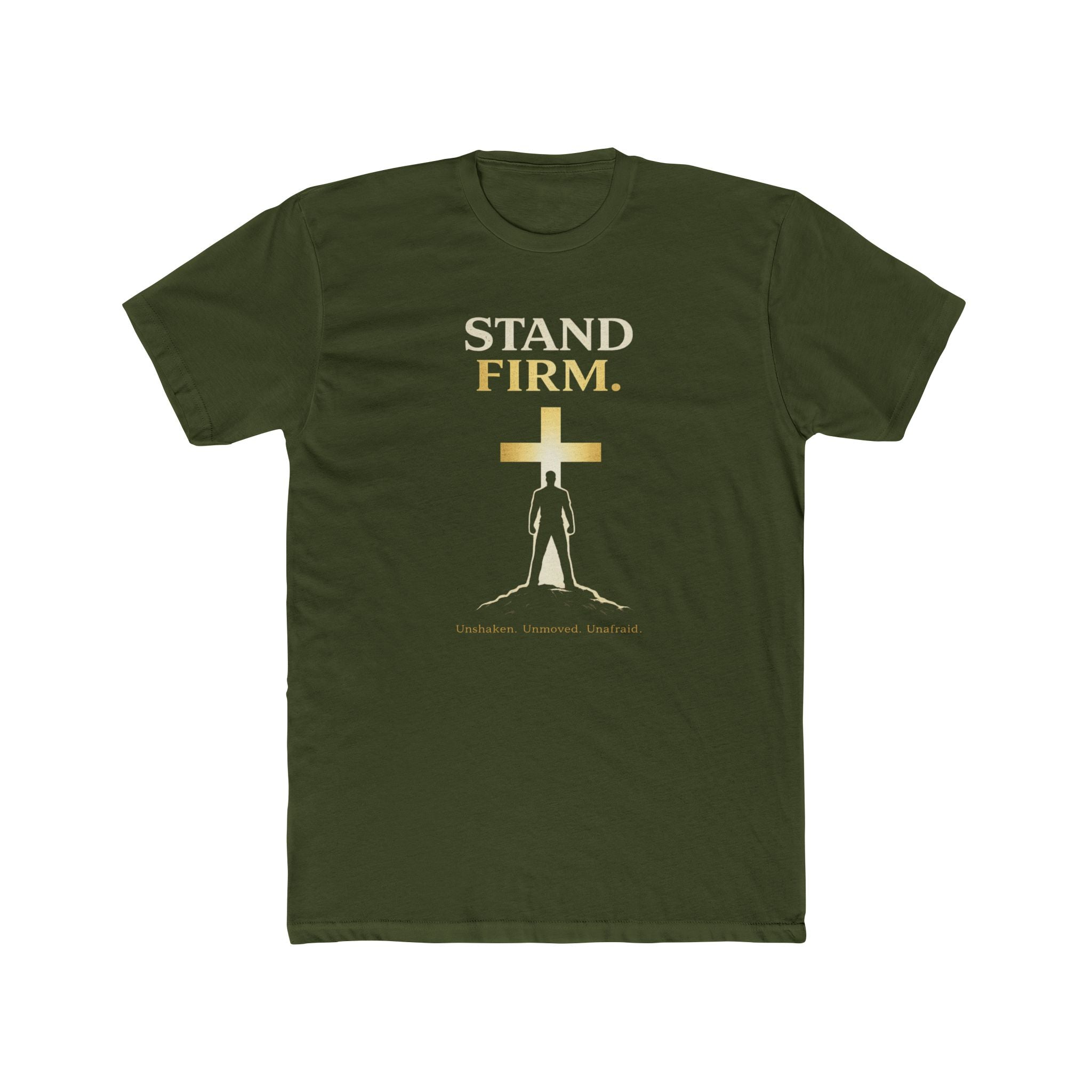 Stand Firm Cross silhouette T-Shirt | Christian faith shirt