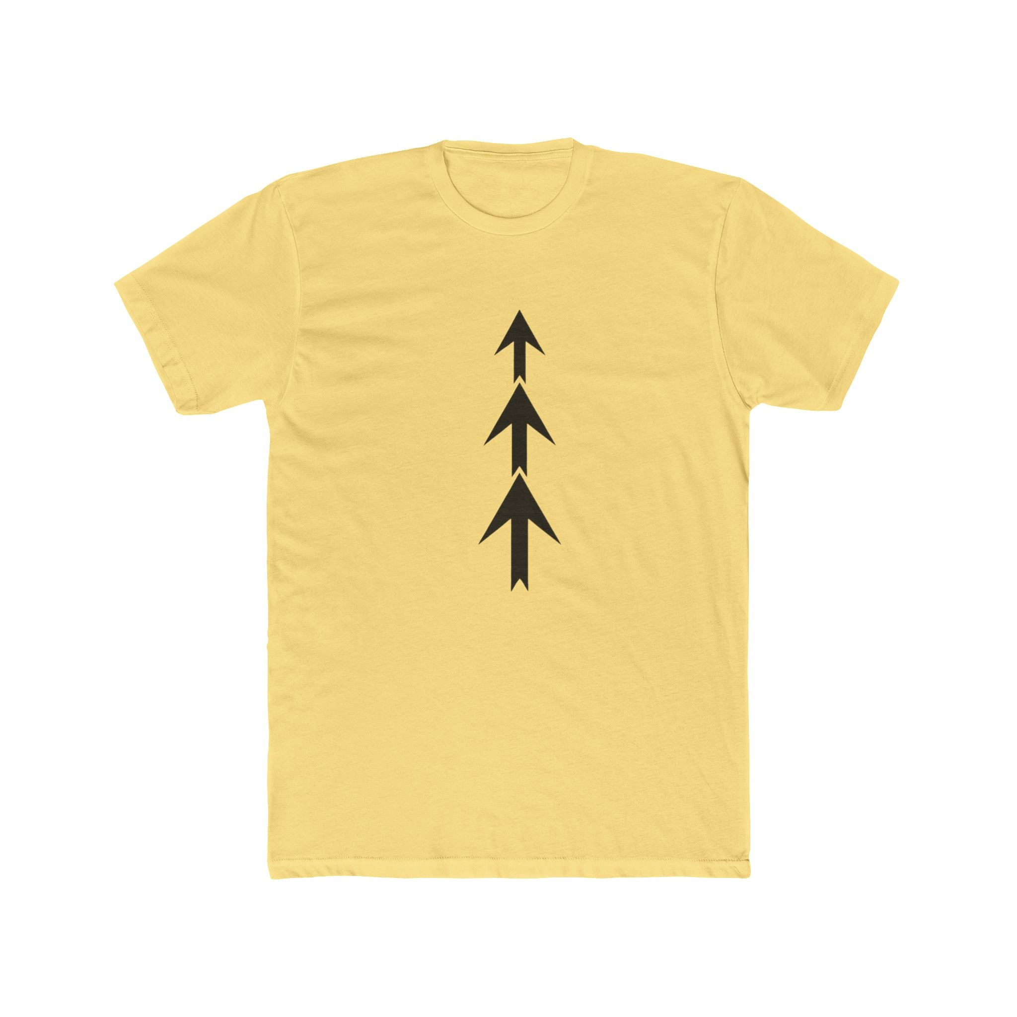 Triple Arrow Vertical Tee | Minimal Geometric Arrow Shirt