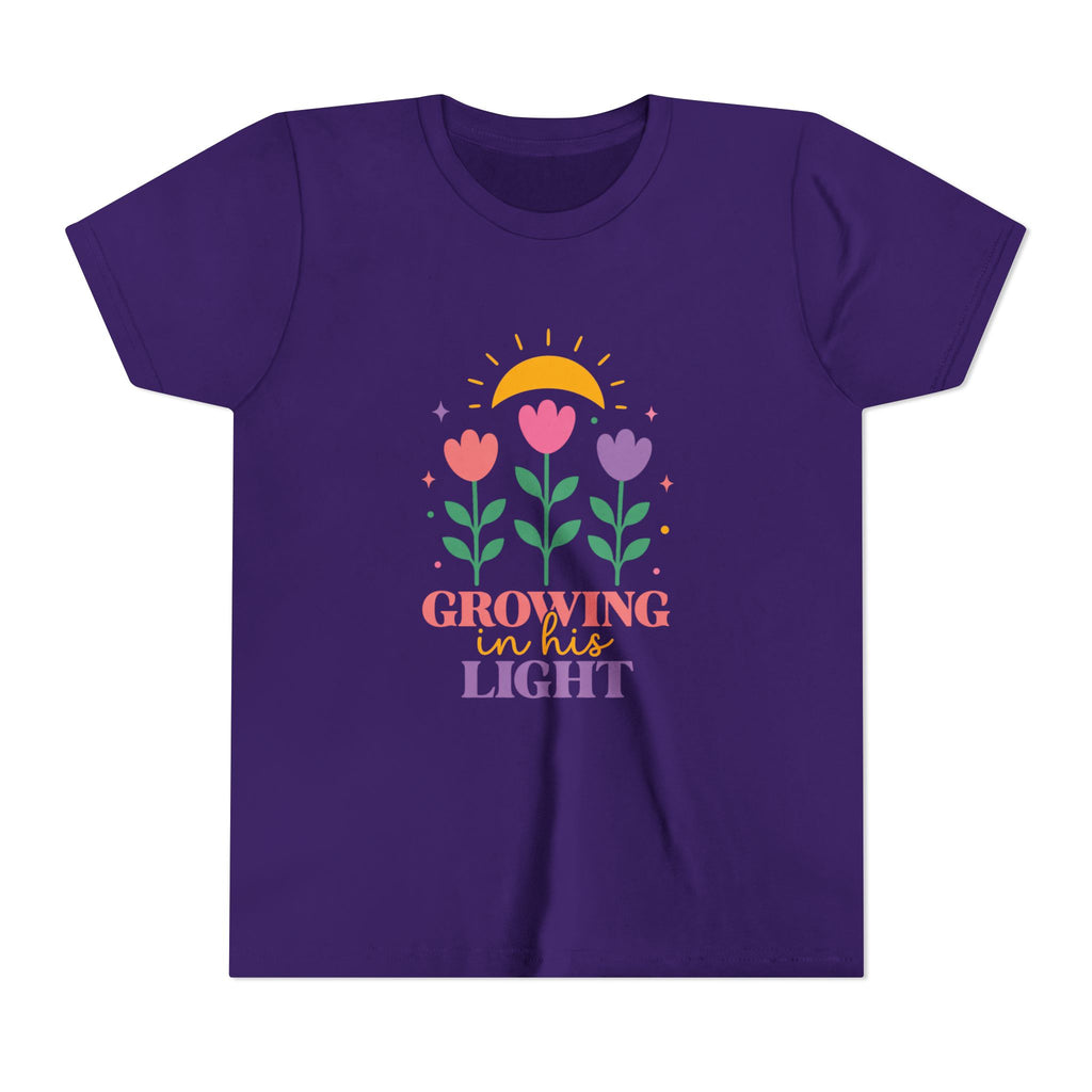 Girls "Growing in the Light" Floral Sunflower Design