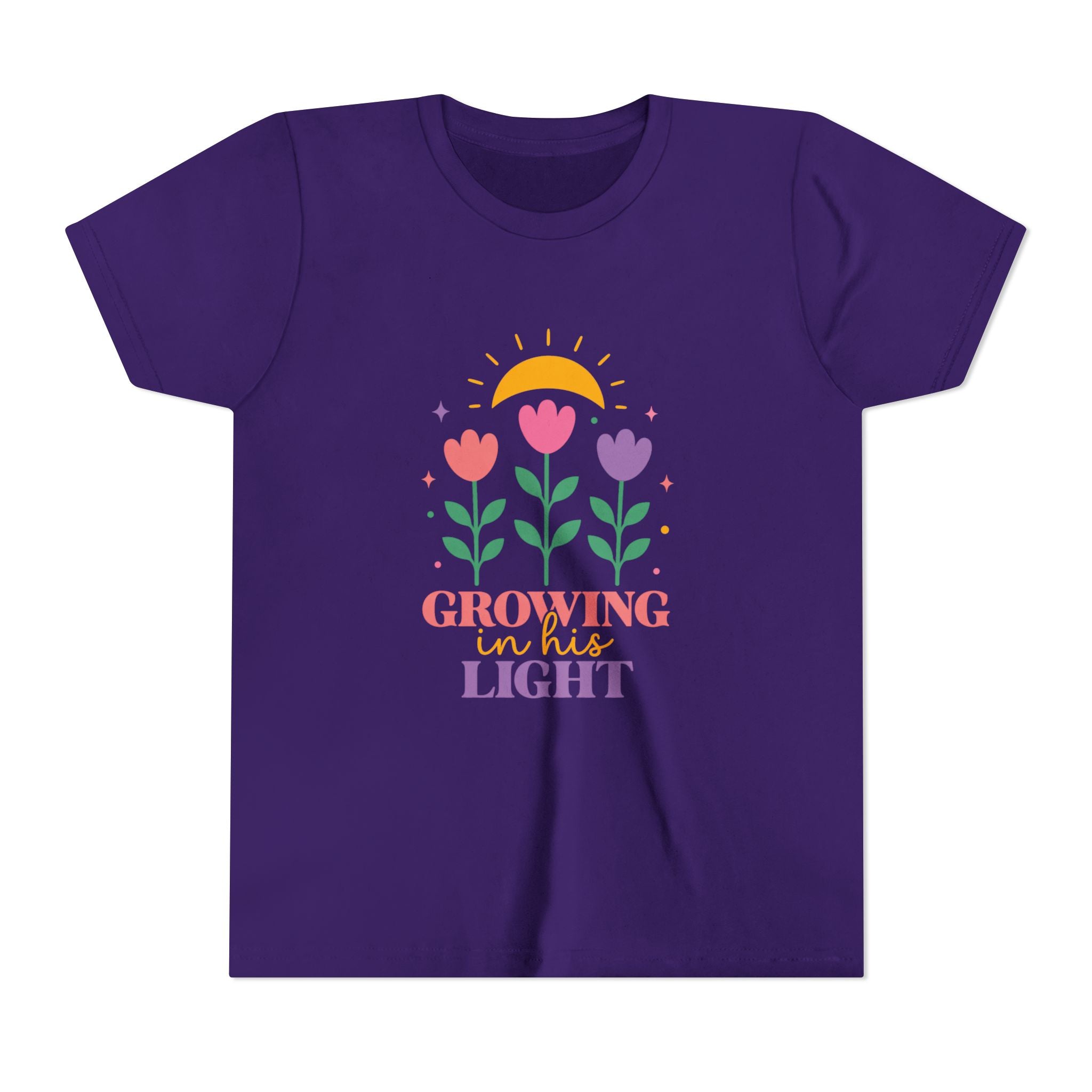 Girls "Growing in the Light" Floral Sunflower Design