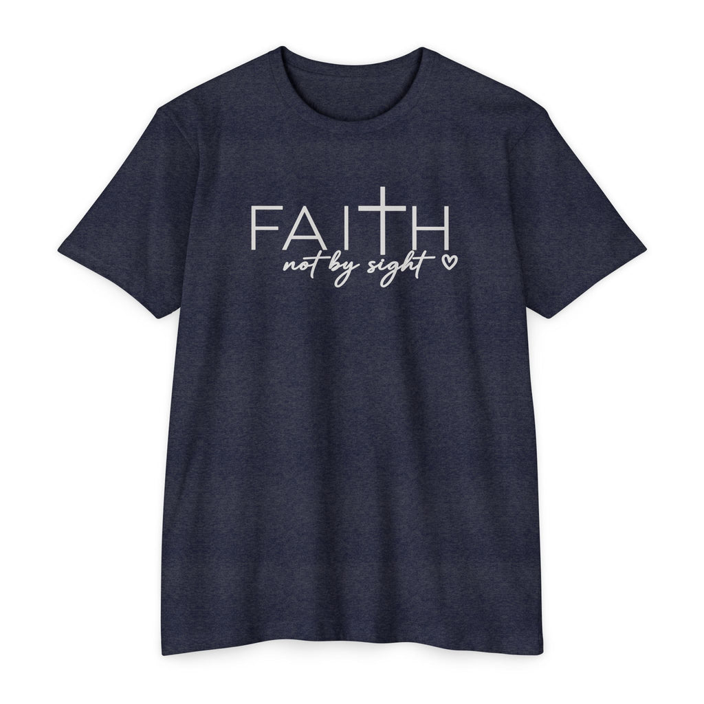 Womens Not By Sight  Faith Graphic T‑Shirt