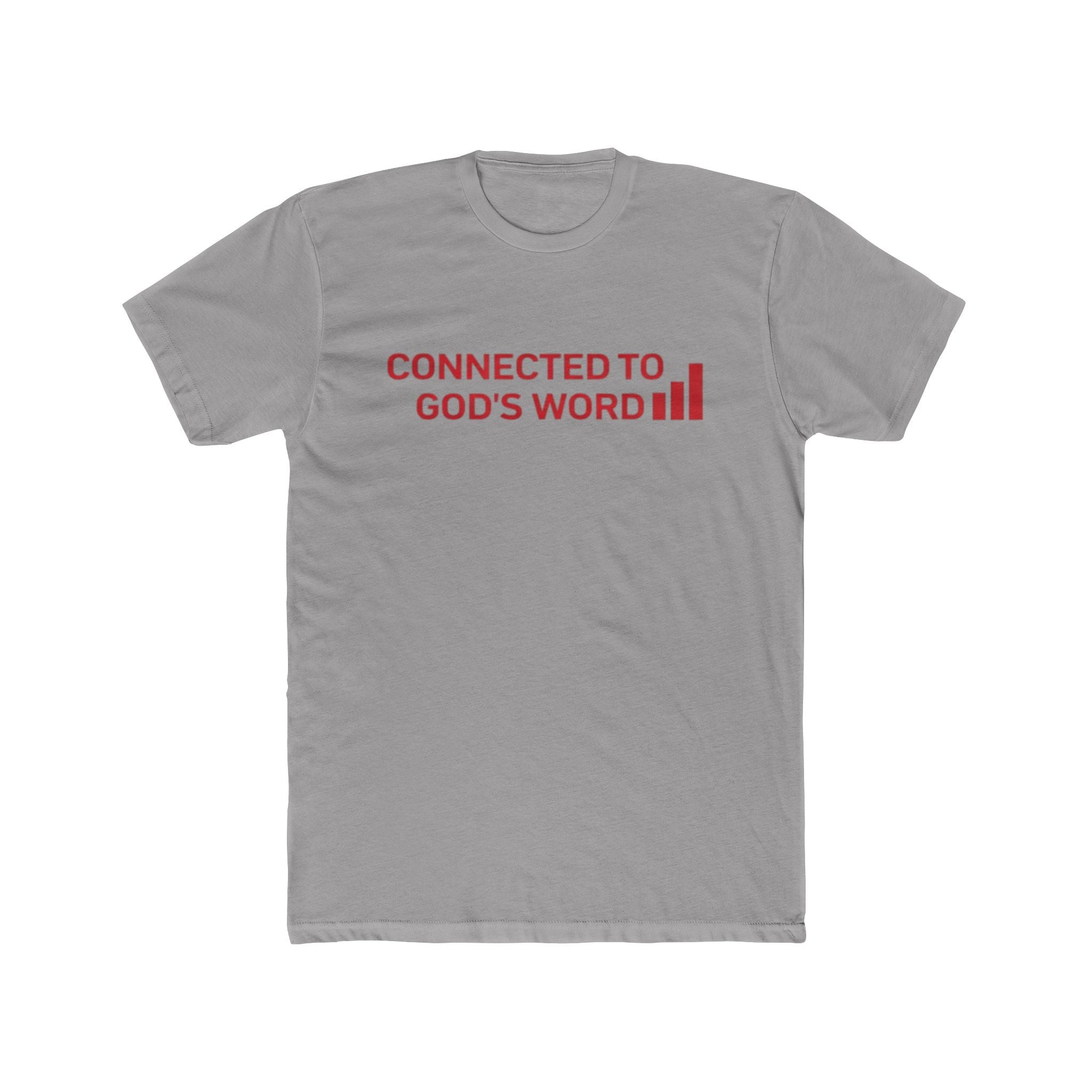 Connected to God's Word | Men Christian Faith Graphic Shirt
