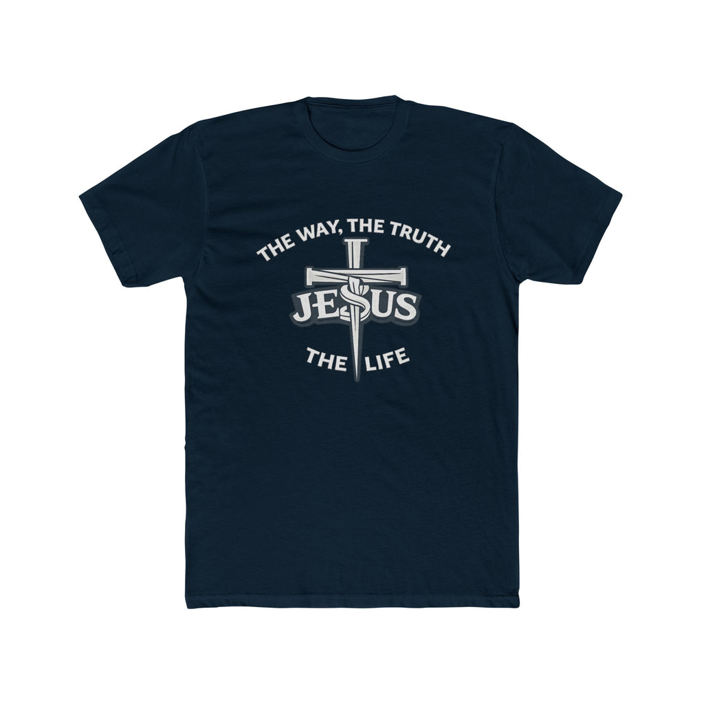 Jesus Cross Design T-Shirt | The Way The Truth & Life Christian Tee