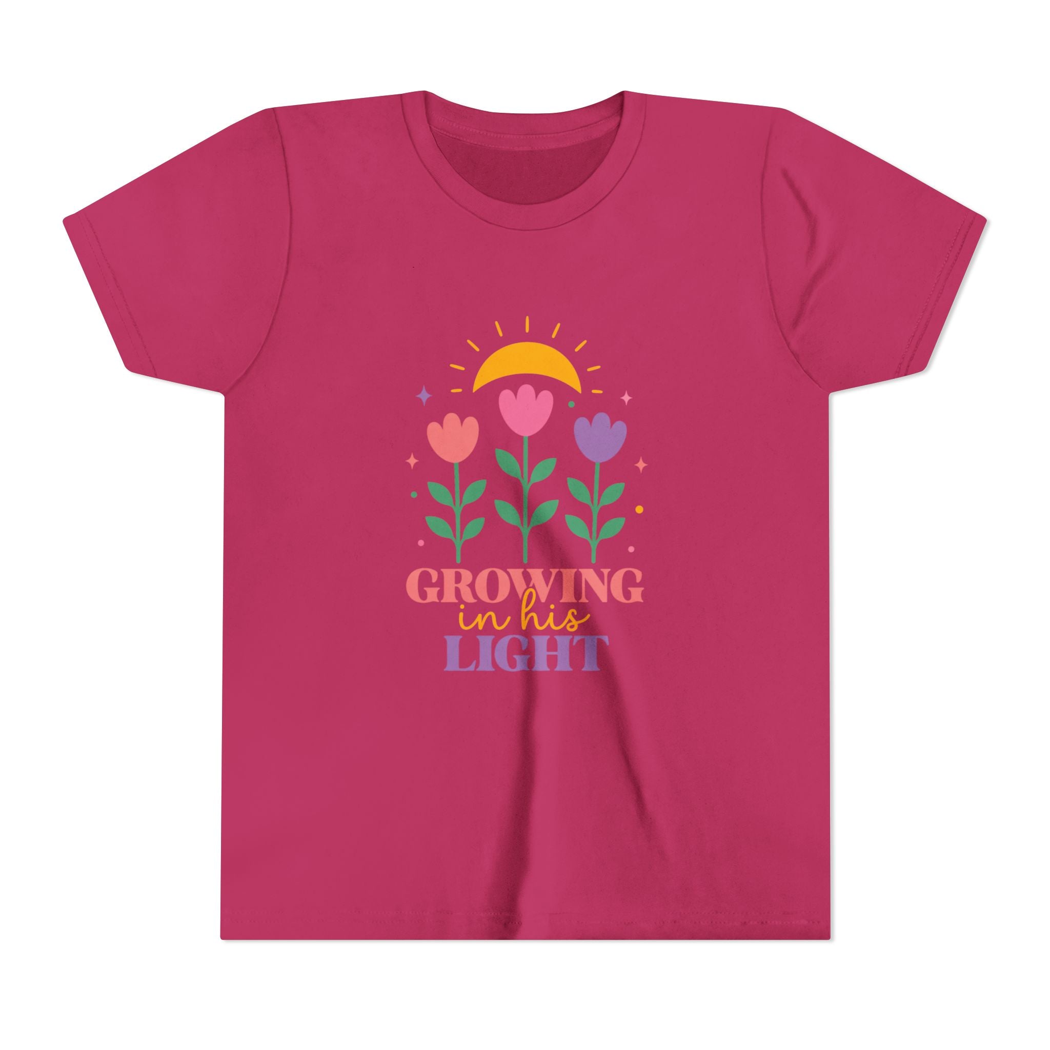 Girls "Growing in the Light" Floral Sunflower Design