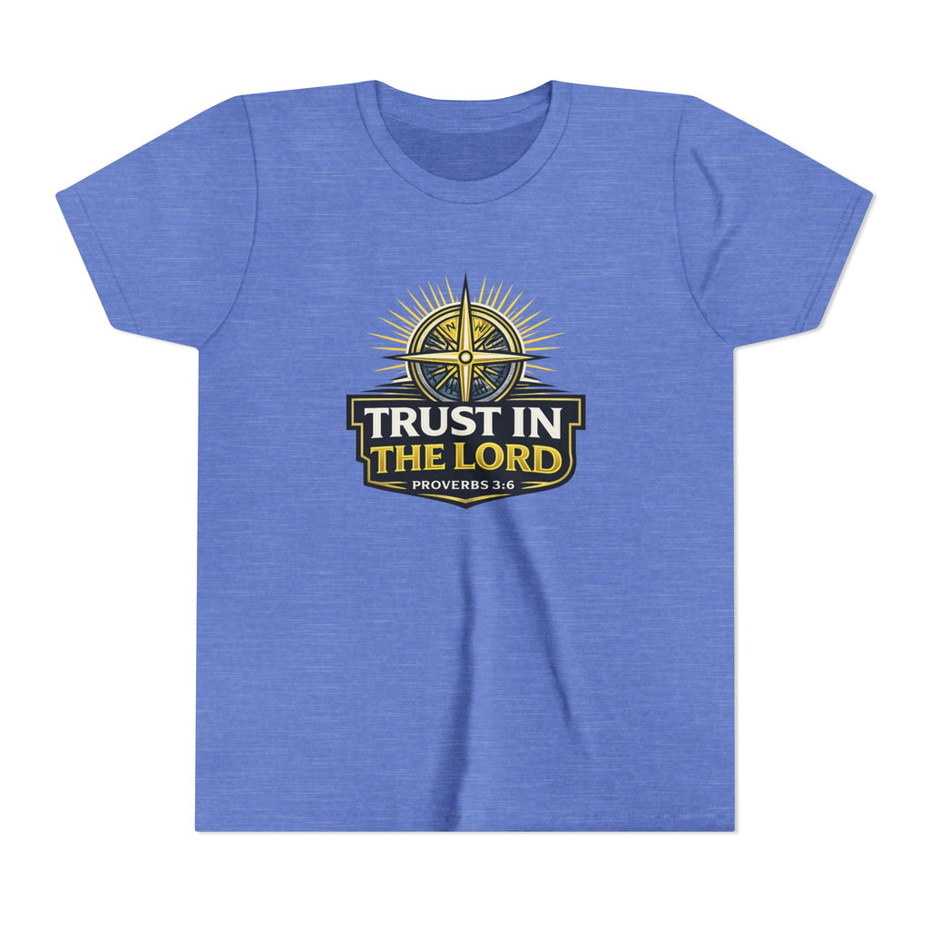 Youth Tee - "Trust in the Lord" Compass Design (Proverbs 3:5-6)