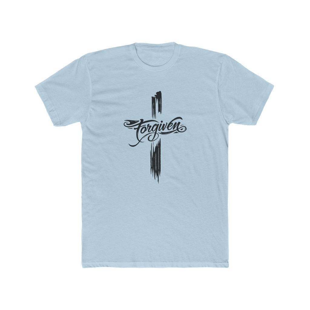 Forgiven Script Cross Tee | Faith Christian Religious Shirt