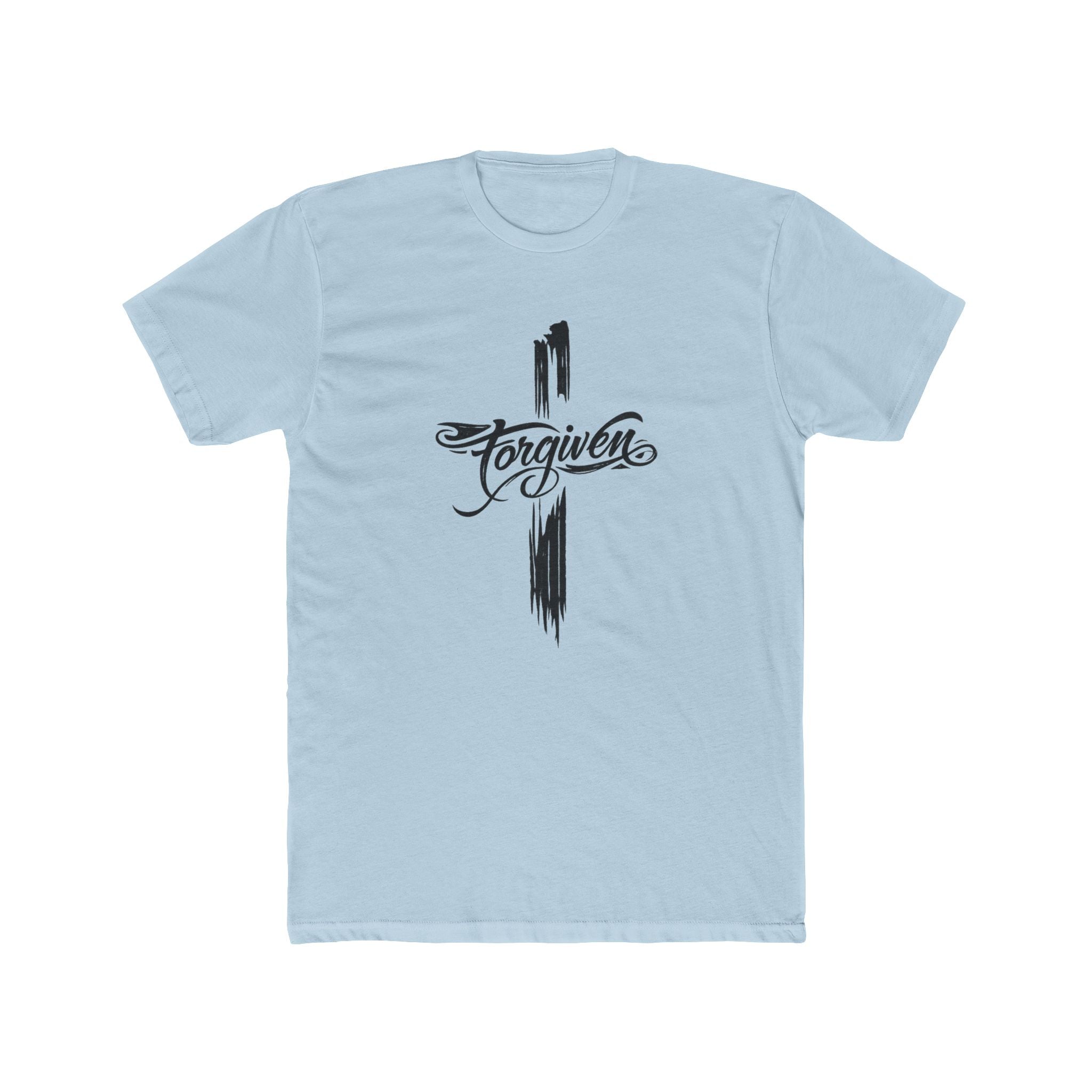 Forgiven Script Cross Tee | Faith Christian Religious Shirt