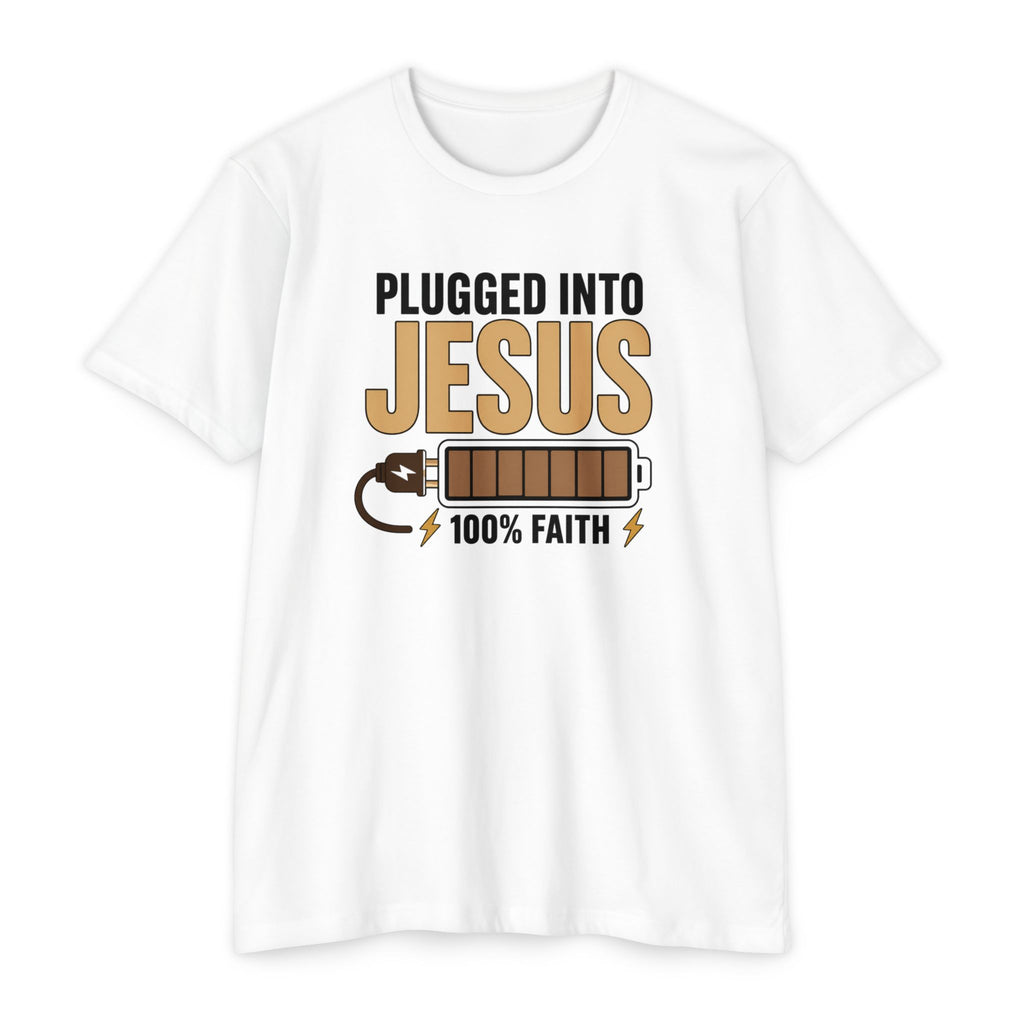 Womens Plugged Into Jesus T-Shirt |