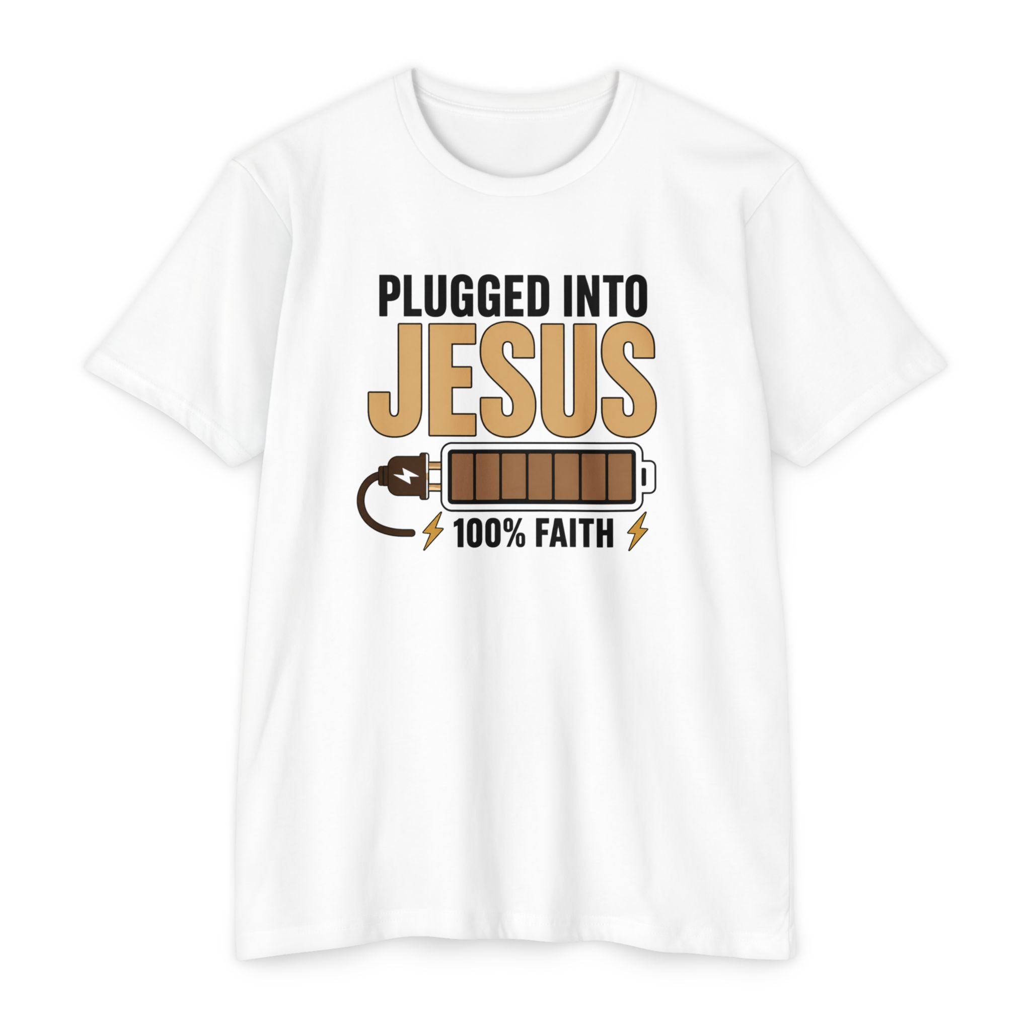 Womens Plugged Into Jesus T-Shirt |