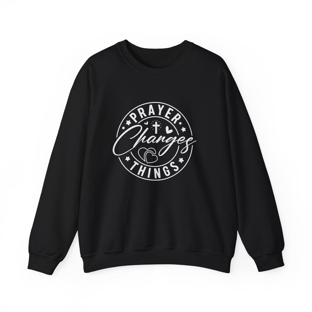 Prayer Changes Things Sweatshirt — Inspirational Christian Crewneck