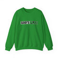 Crewneck Sweatshirt — "GOD'S PLAN" Bold Logo Faith Pullover