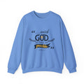 With God Crewneck Sweatshirt — “With God All Things Are Possible” Inspirational Christian Sweatshirt
