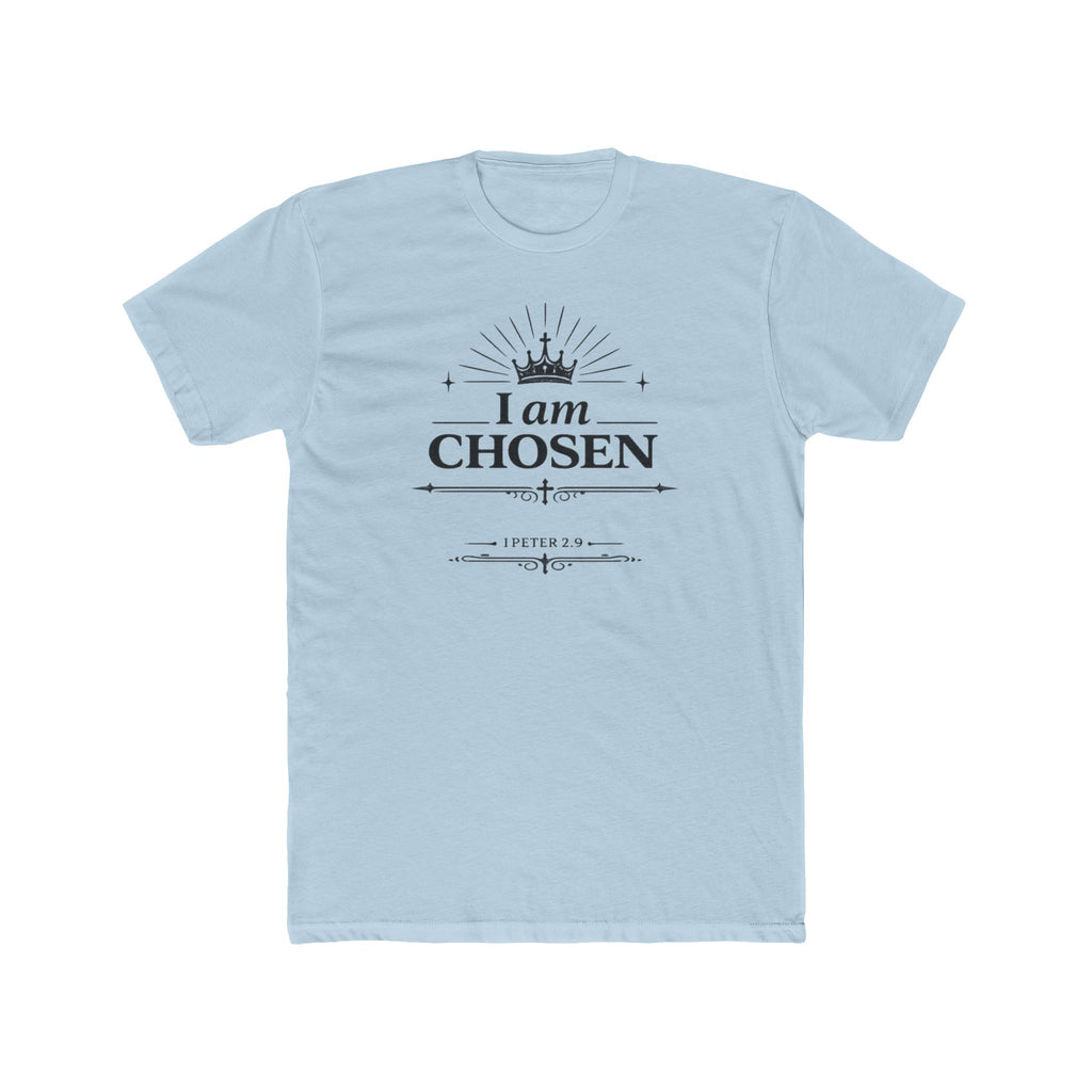 I Am Chosen T-Shirt | Crown Typography, Inspirational Scripture Tee