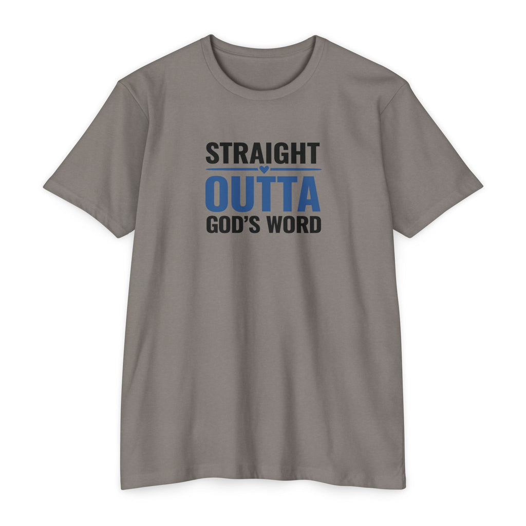 Womens Straight Outta God's Word T-shirt | Christian Faith Scripture Tee