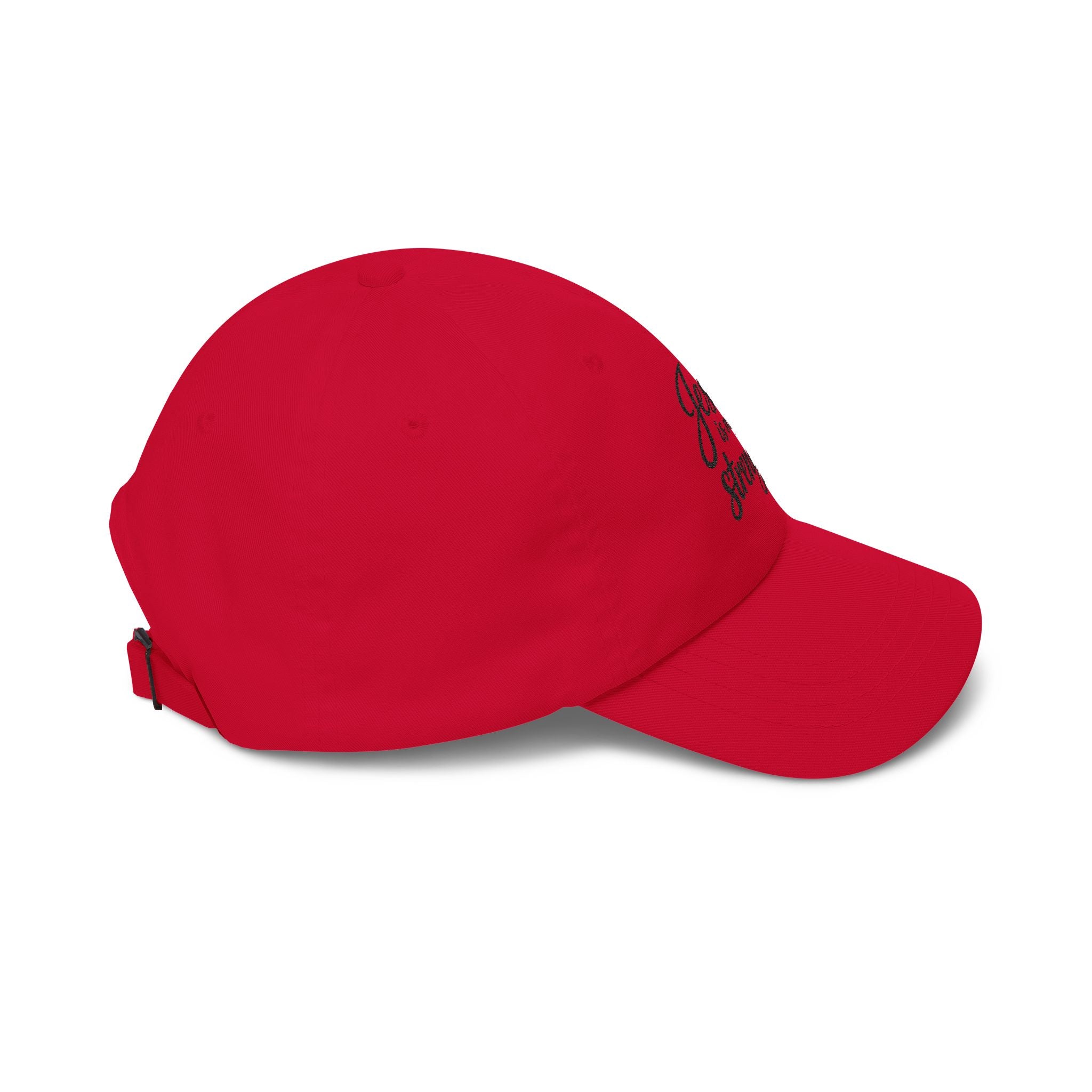 Jesus Is My Strength Dad Cap — Embroidered Christian Baseball Hat