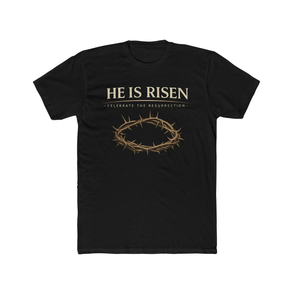 Mens " He is Risen " Christian T-Shirt | Next Level Brand