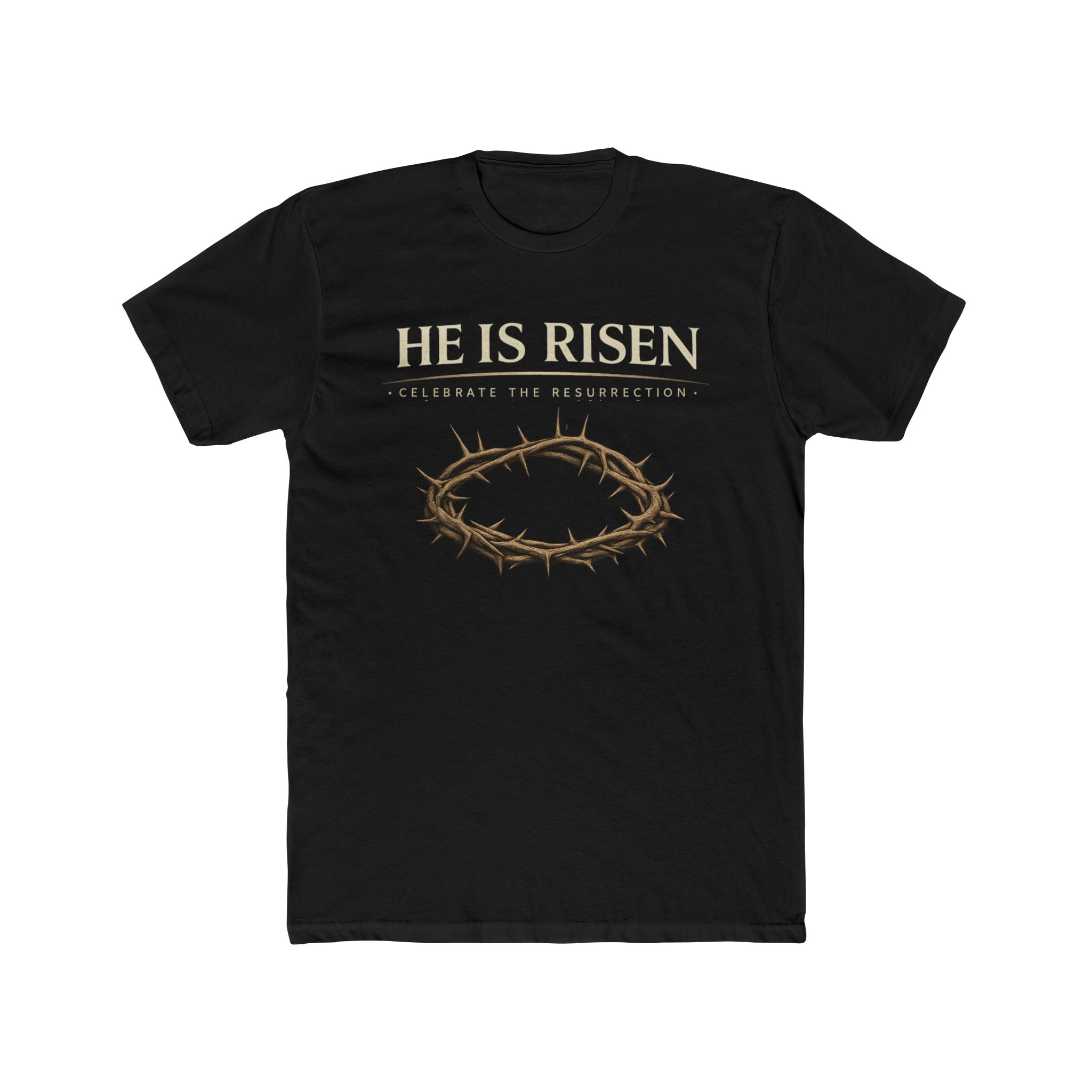 Mens " He is Risen " Christian T-Shirt | Next Level Brand