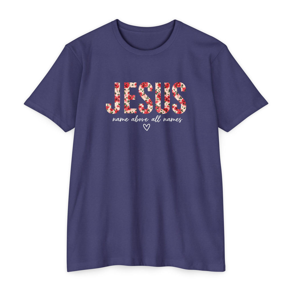 Womens Jesus Floral Mosaic T-Shirt