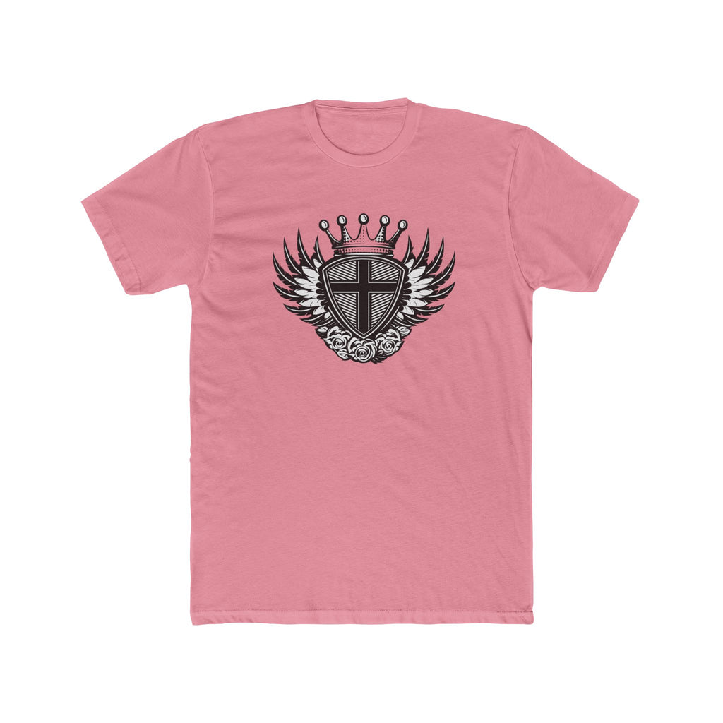 Crowned Winged Shield Tee | Rose Emblem Crest T-Shirt