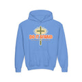 Youth Hoodie - "Do It Afraid" Inspirational Christian Cross Sweatshirt (Joshua 1:9)