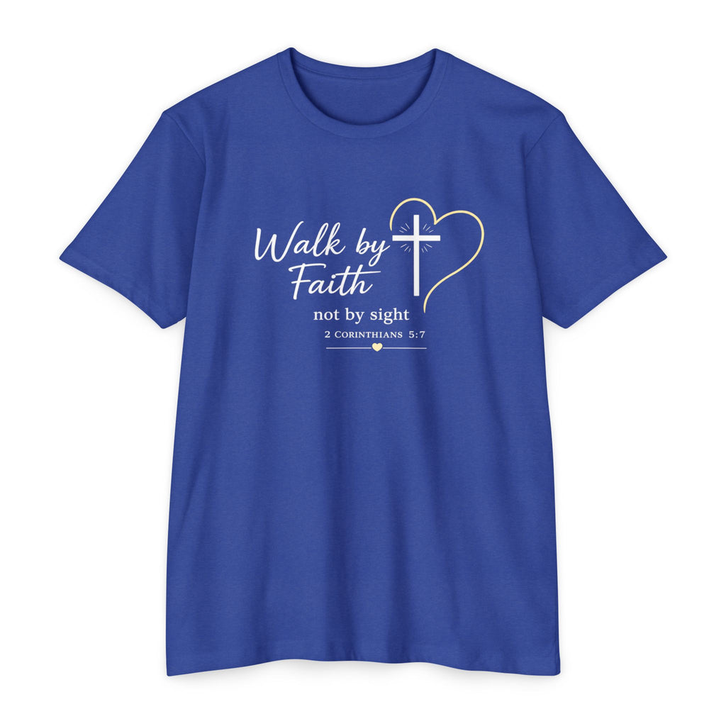 Womens Walk by Faith lantern T-shirt | Christian Tee