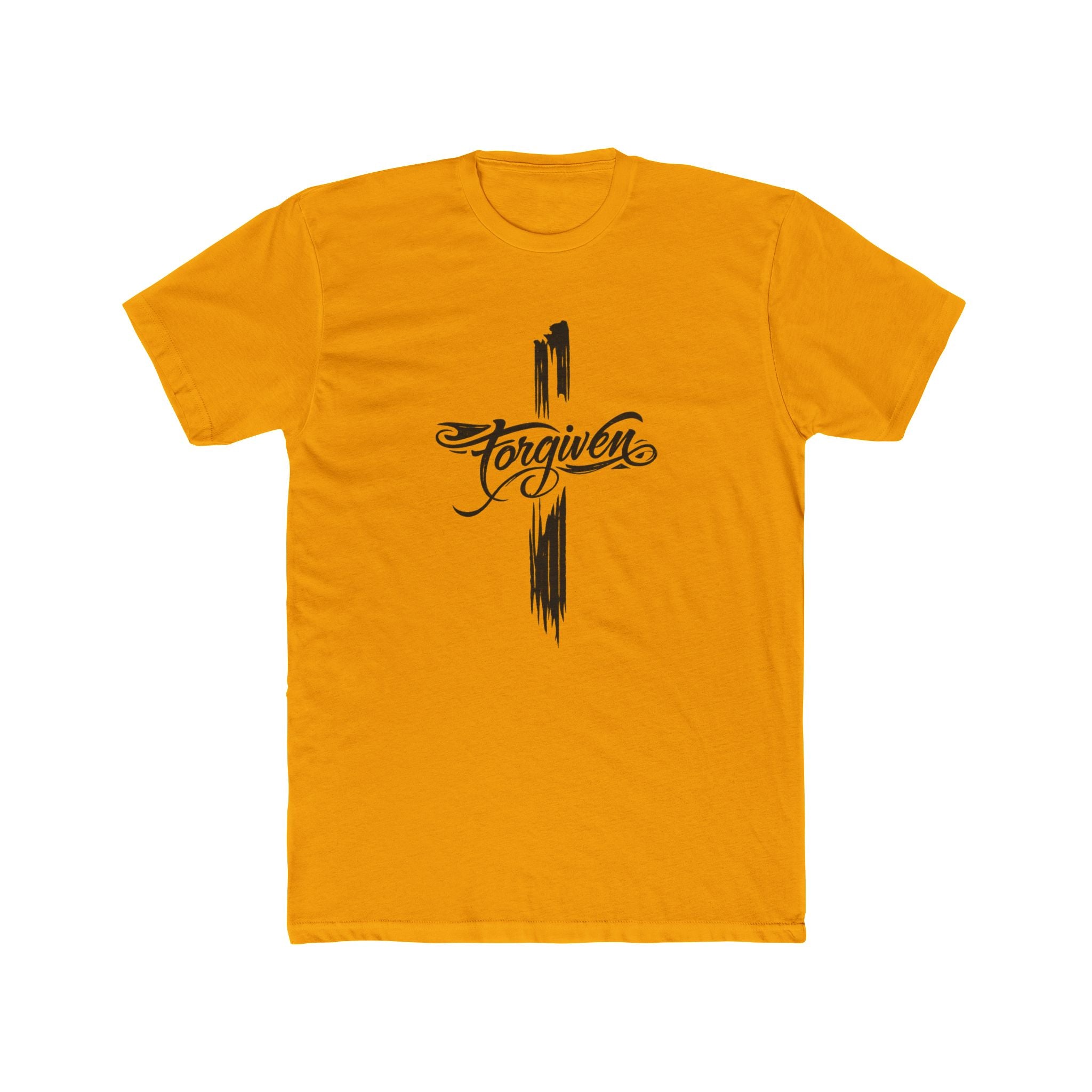 Forgiven Script Cross Tee | Faith Christian Religious Shirt