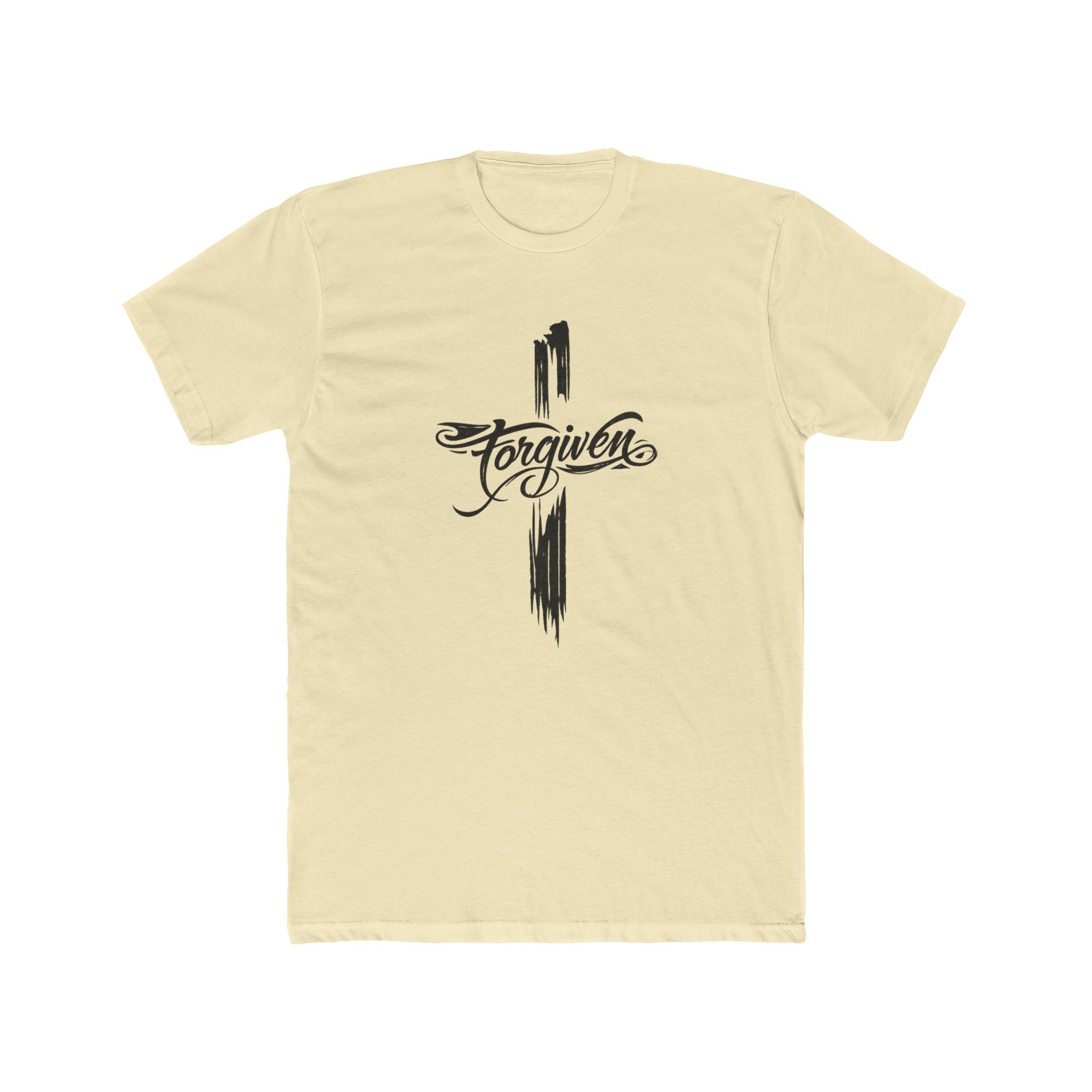 Forgiven Script Cross Tee | Faith Christian Religious Shirt
