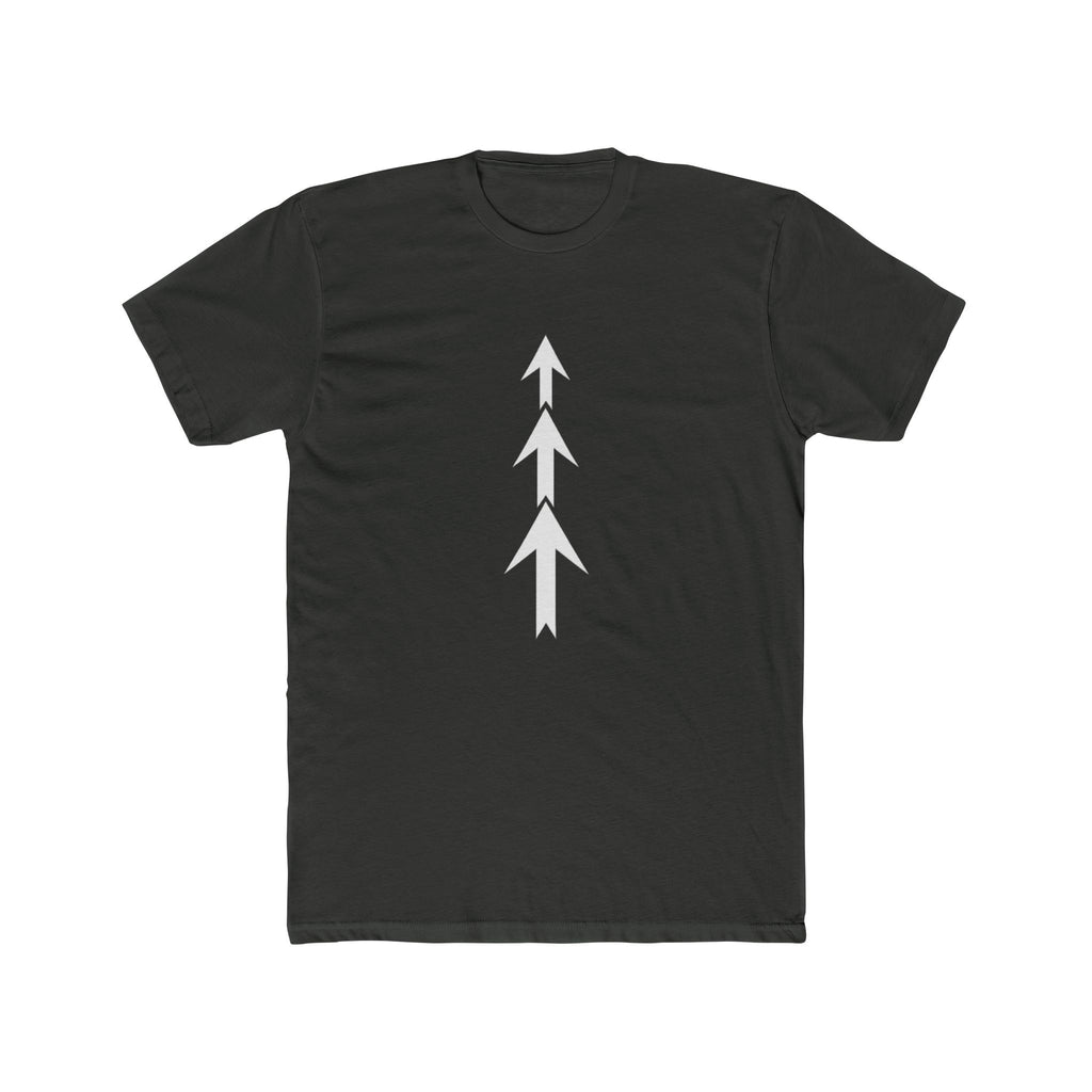 Three Arrows Vertical Tee | Minimal Arrow Graphic T-Shirt