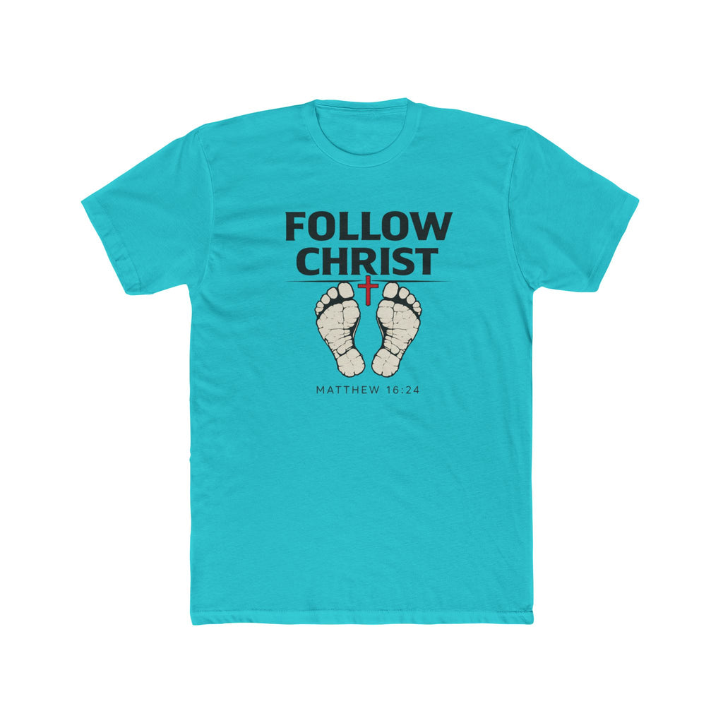 Follow Christ T‑Shirt — Matthew 16:24 Christian Faith Tee
