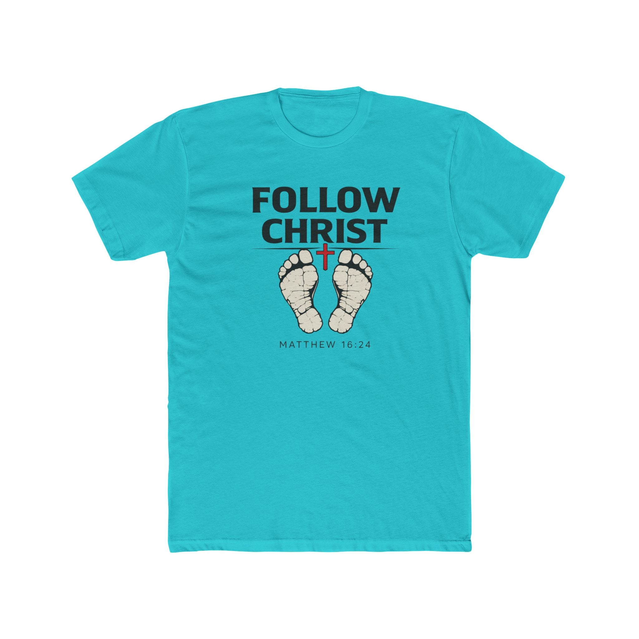 Follow Christ T‑Shirt — Matthew 16:24 Christian Faith Tee