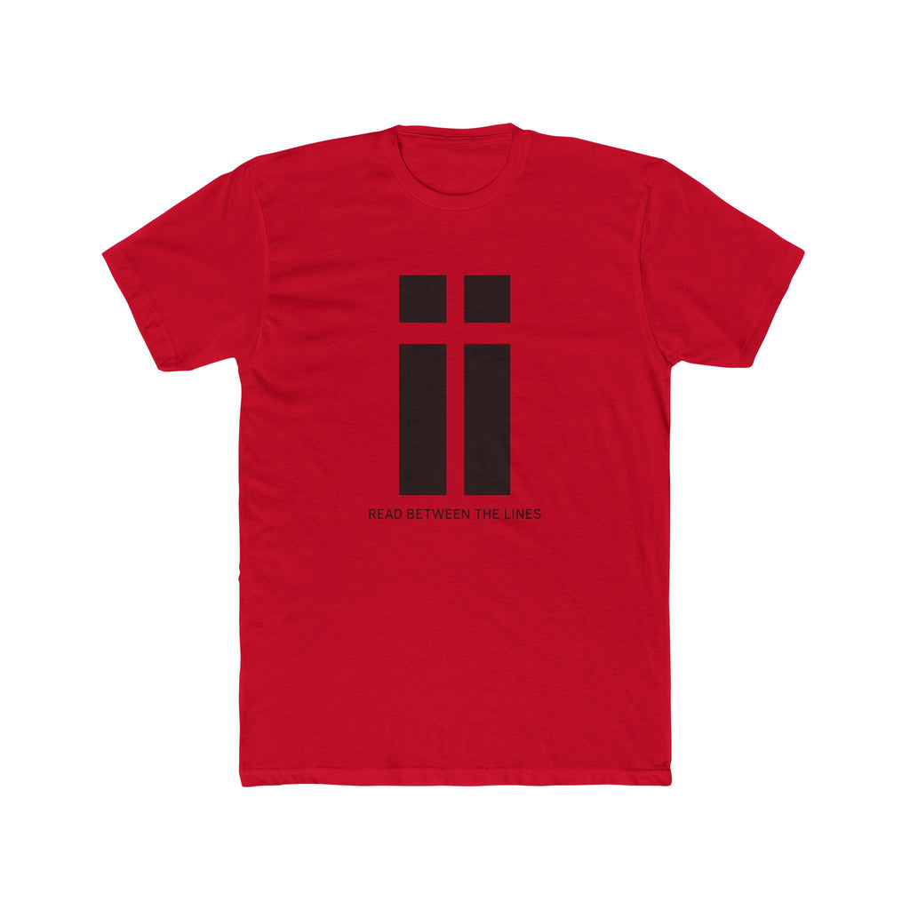 Read Between the Lines T-Shirt | Minimalist Typography Tee