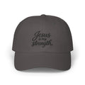 Jesus Is My Strength Dad Cap — Embroidered Christian Baseball Hat