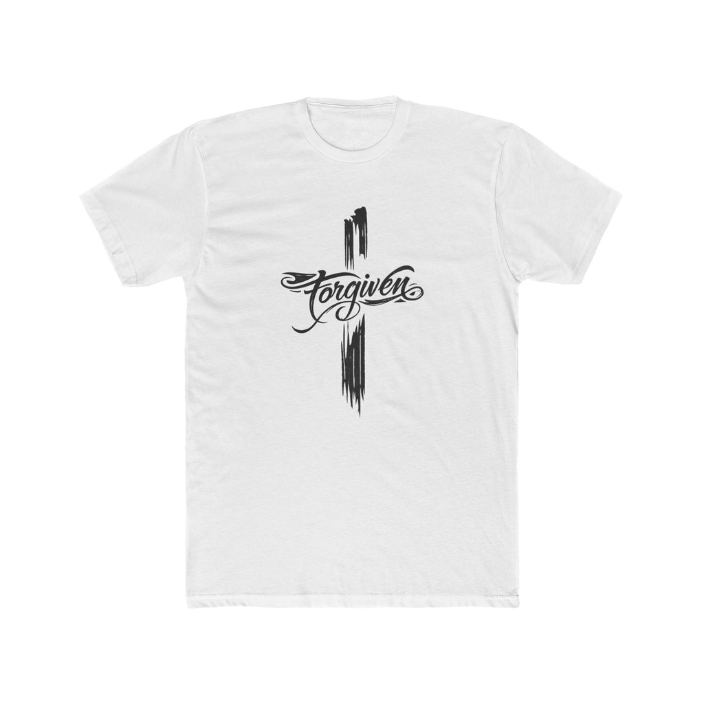 Forgiven Script Cross Tee | Faith Christian Religious Shirt