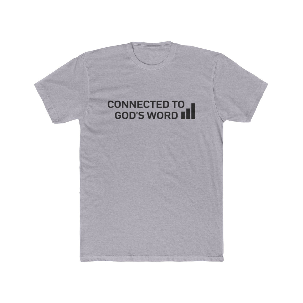 Connected to God's Word | Men Christian Faith Graphic Shirt