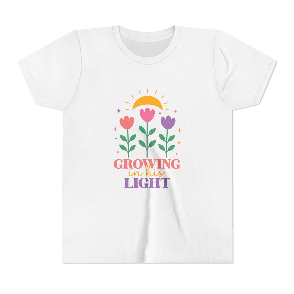 Girls "Growing in the Light" Floral Sunflower Design