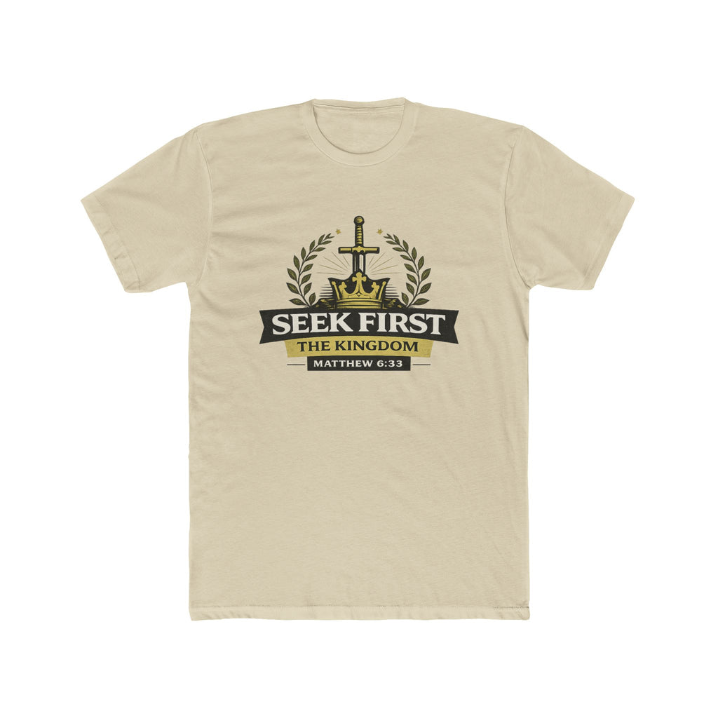 Seek First the Kingdom Tee | Matthew 6:33 Christian T-Shirt