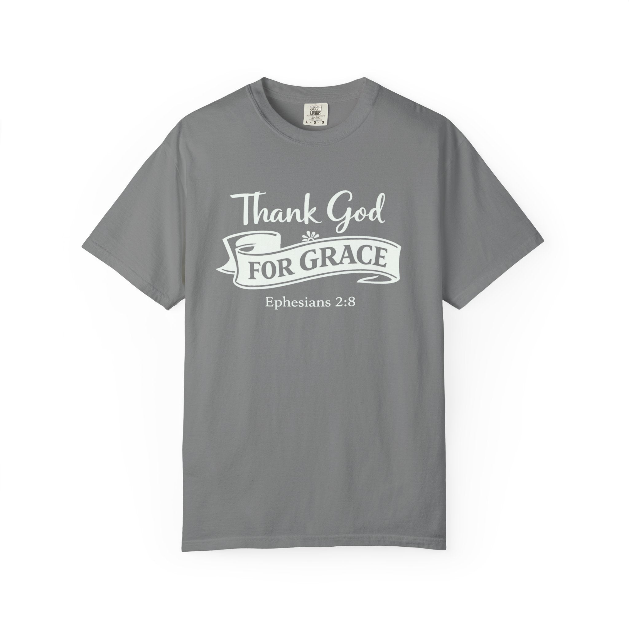 Thank God For Grace T-Shirt — Christian Faith Graphic Tee (Ephesians 2:8)