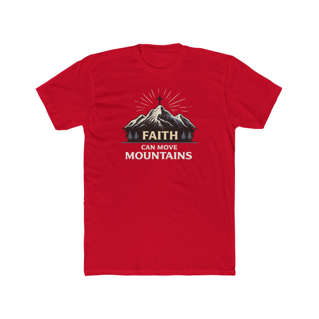 Faith Can Move Mountains T-Shirt | Mountain Graphic Tee, Inspirational Christian Shirt