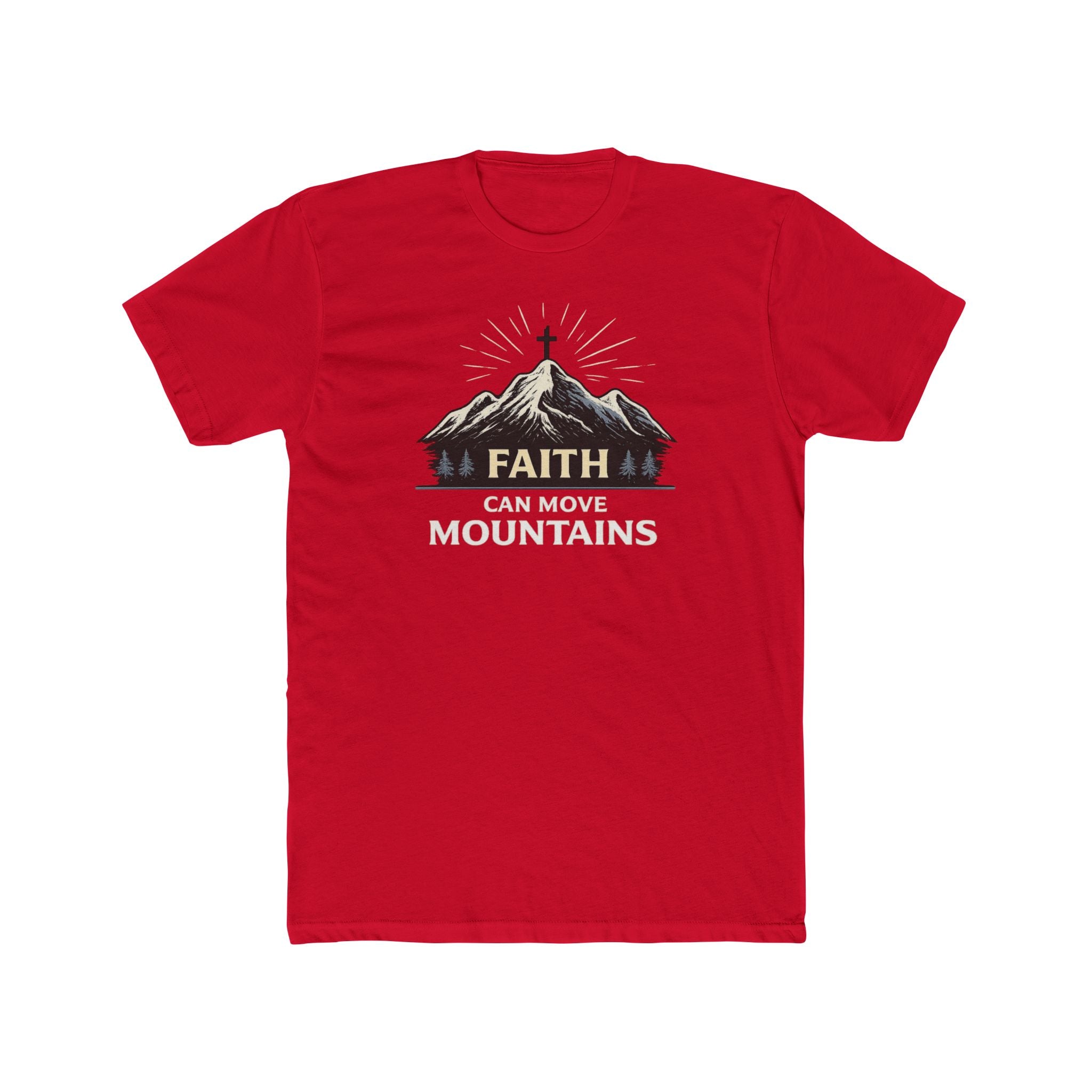Faith Can Move Mountains T-Shirt | Mountain Graphic Tee, Inspirational Christian Shirt