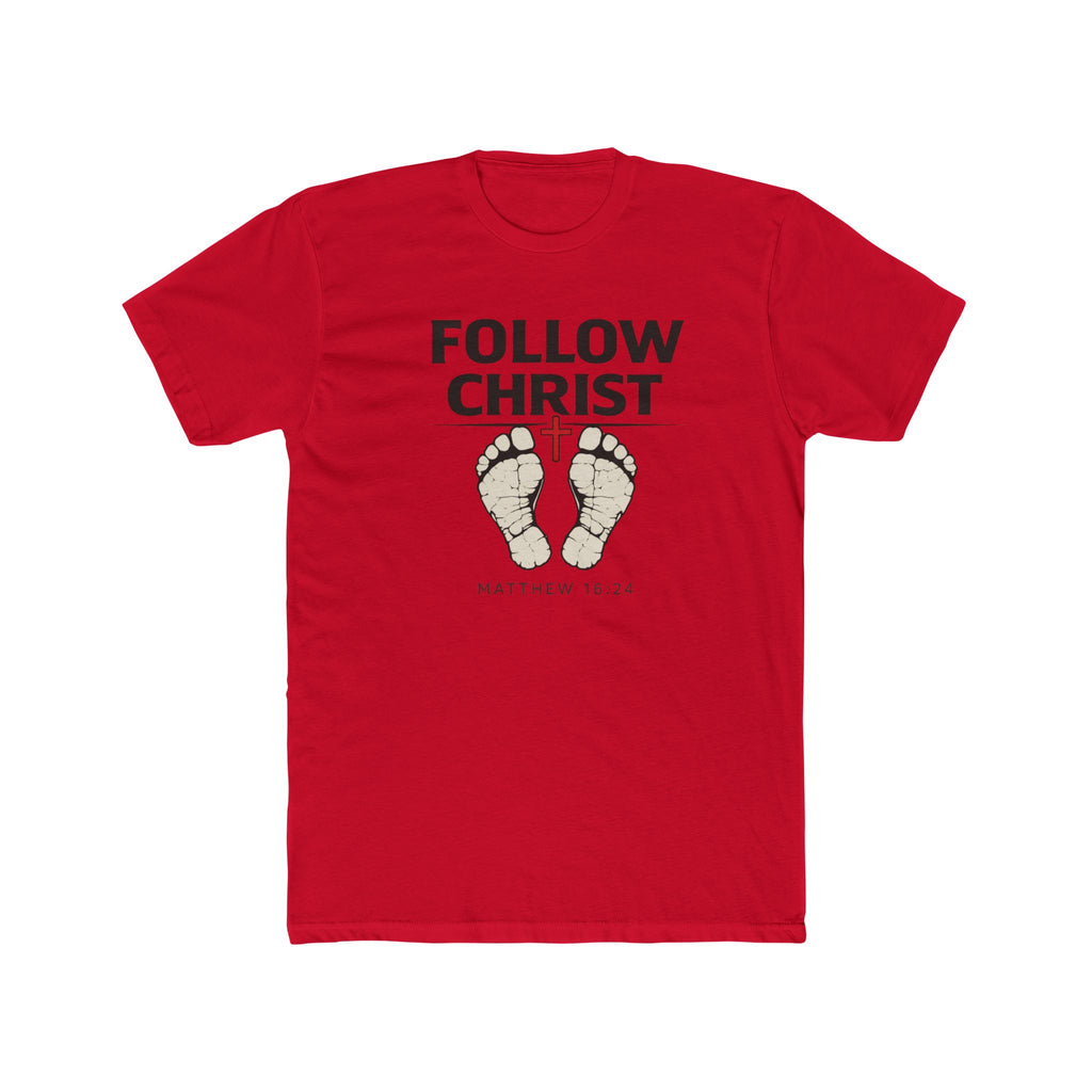 Follow Christ T‑Shirt — Matthew 16:24 Christian Faith Tee