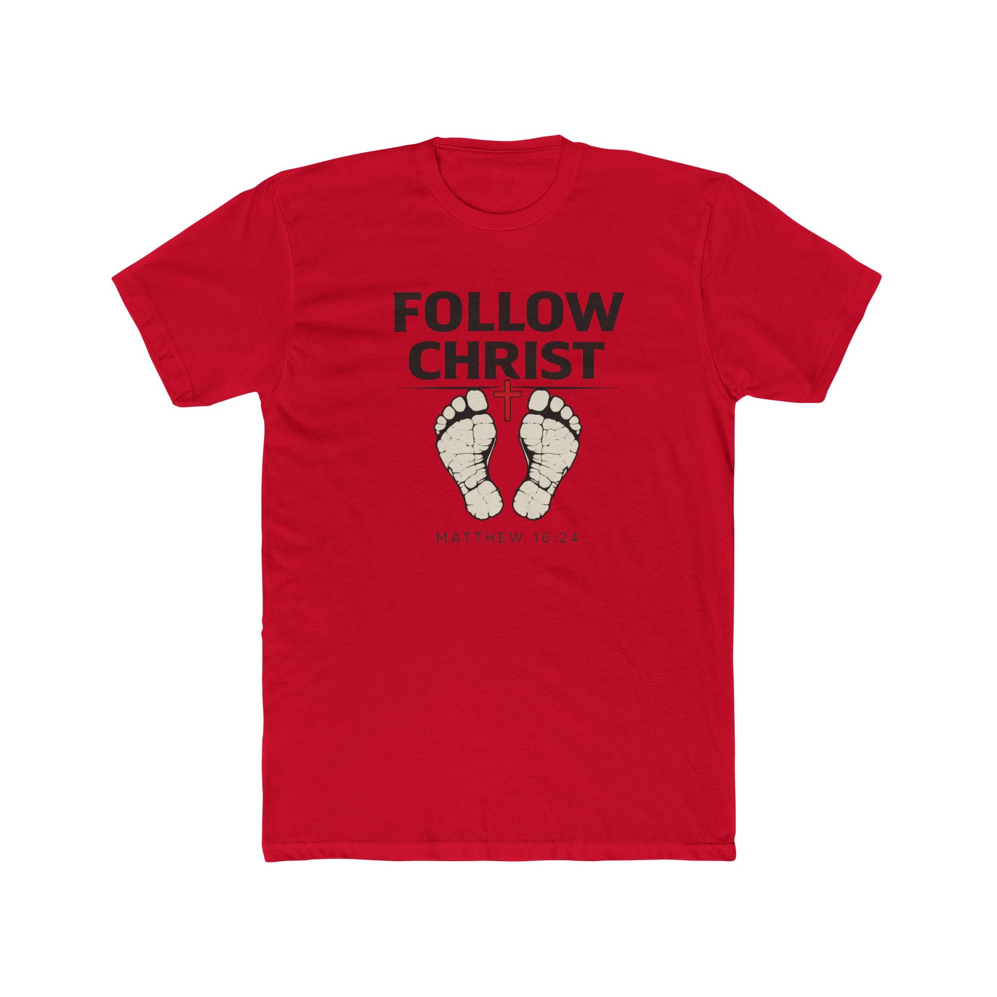 Follow Christ T‑Shirt — Matthew 16:24 Christian Faith Tee