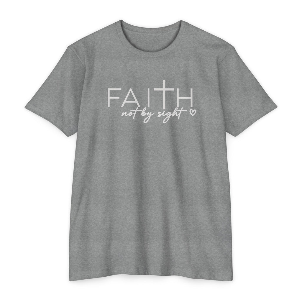 Womens Not By Sight  Faith Graphic T‑Shirt