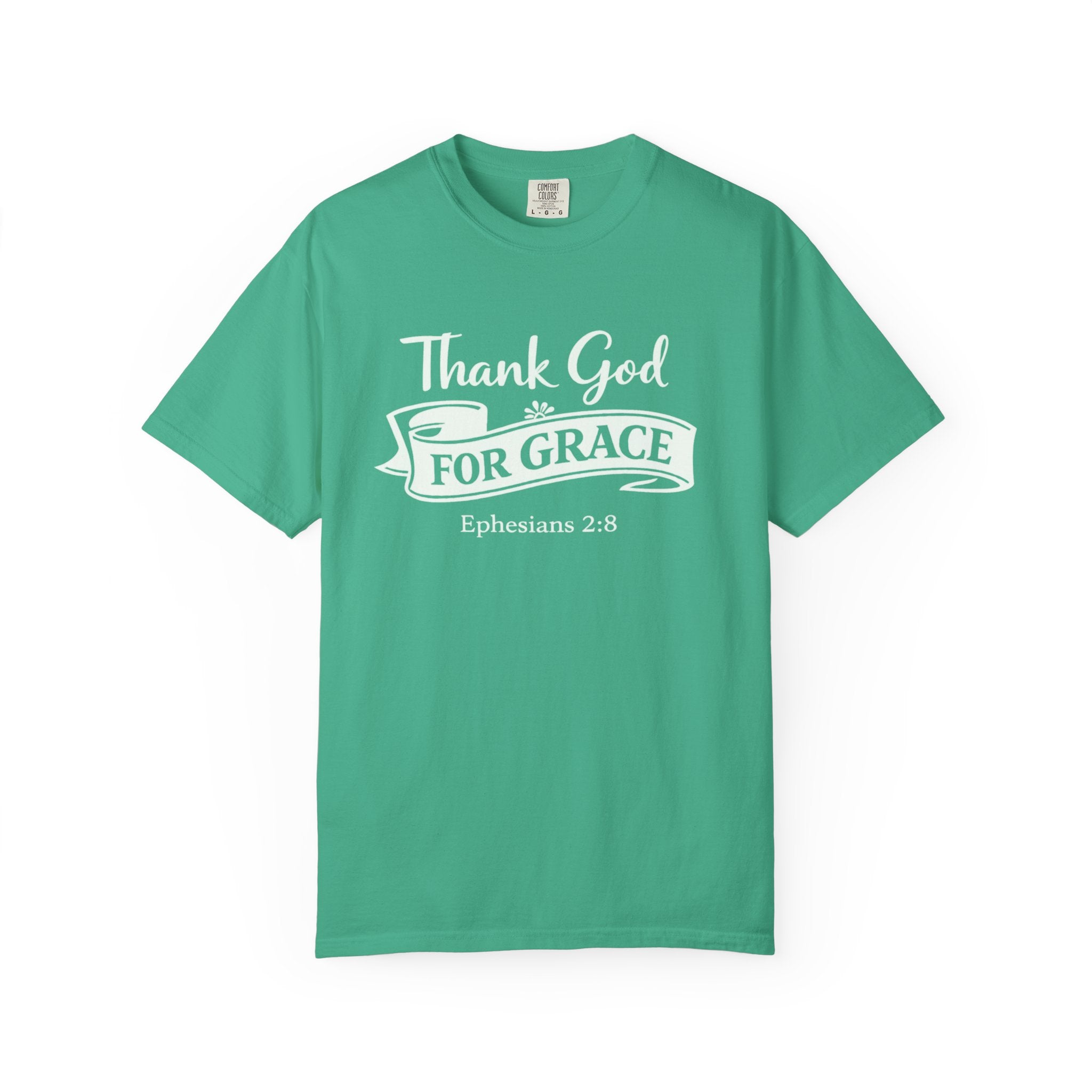 Thank God For Grace T-Shirt — Christian Faith Graphic Tee (Ephesians 2:8)