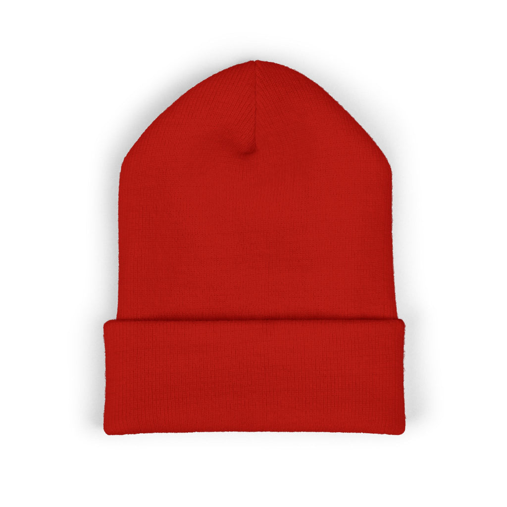 Embroidered Classic Cuffed Beanie — Minimal Script Logo