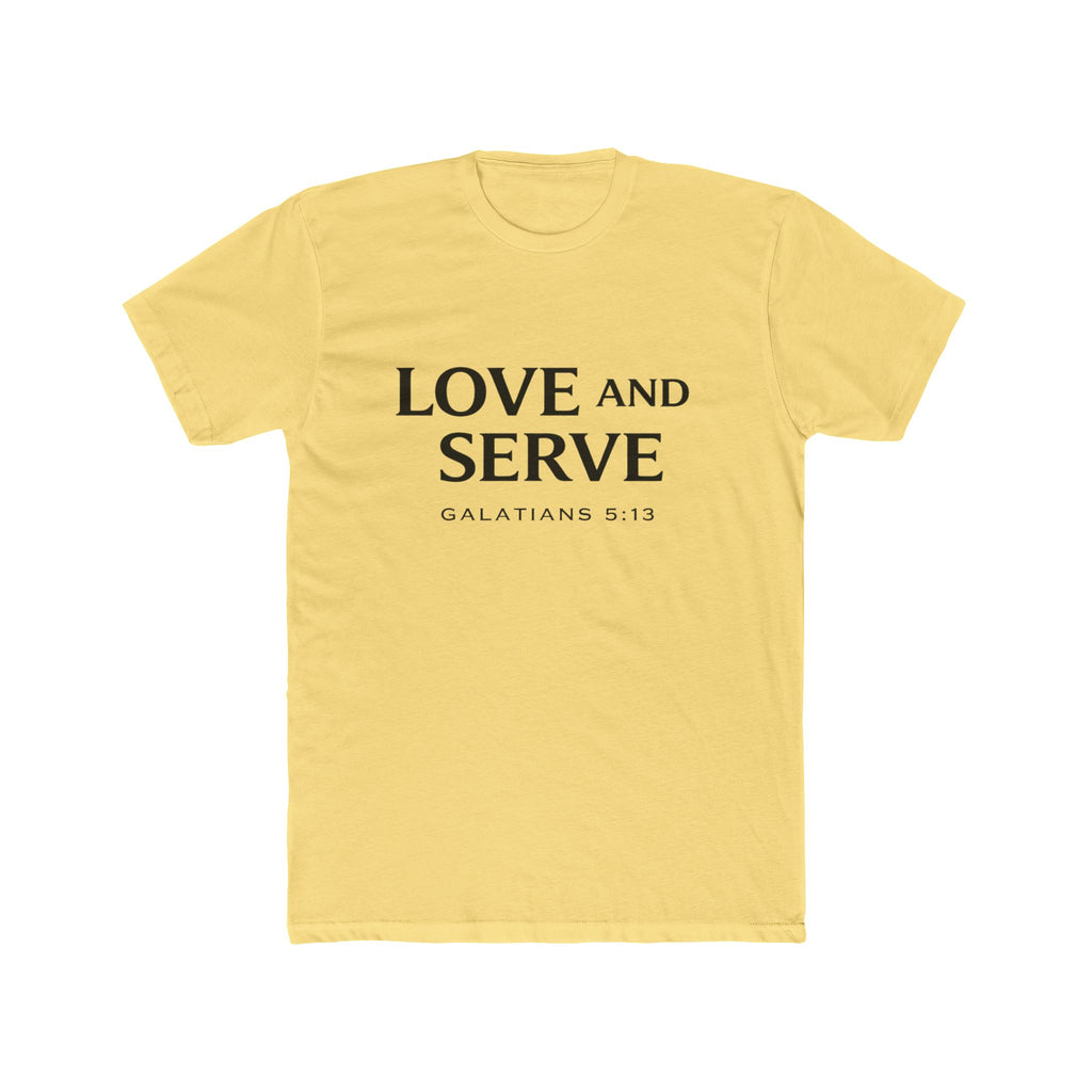 Love and Serve Tee — Christian Galatians 5:13 Inspirational T-Shirt