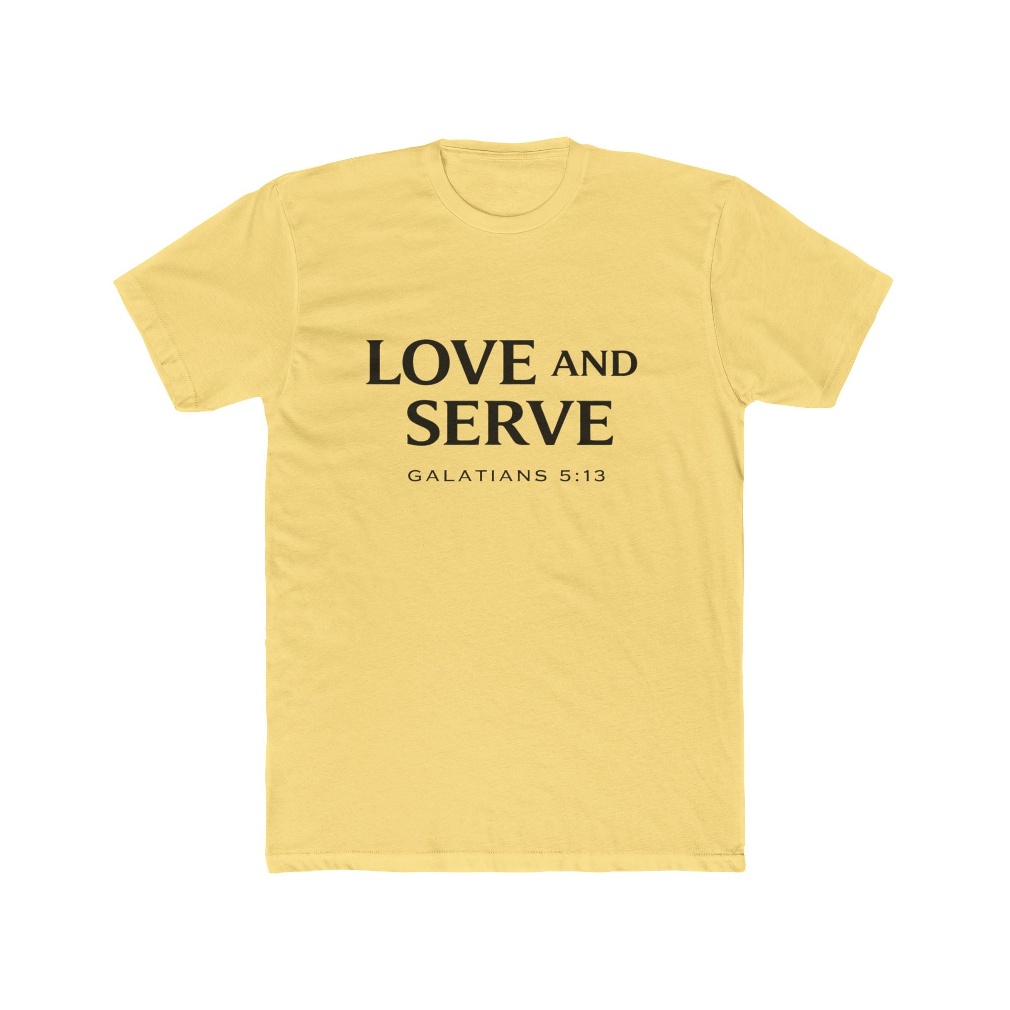 Love and Serve Tee — Christian Galatians 5:13 Inspirational T-Shirt
