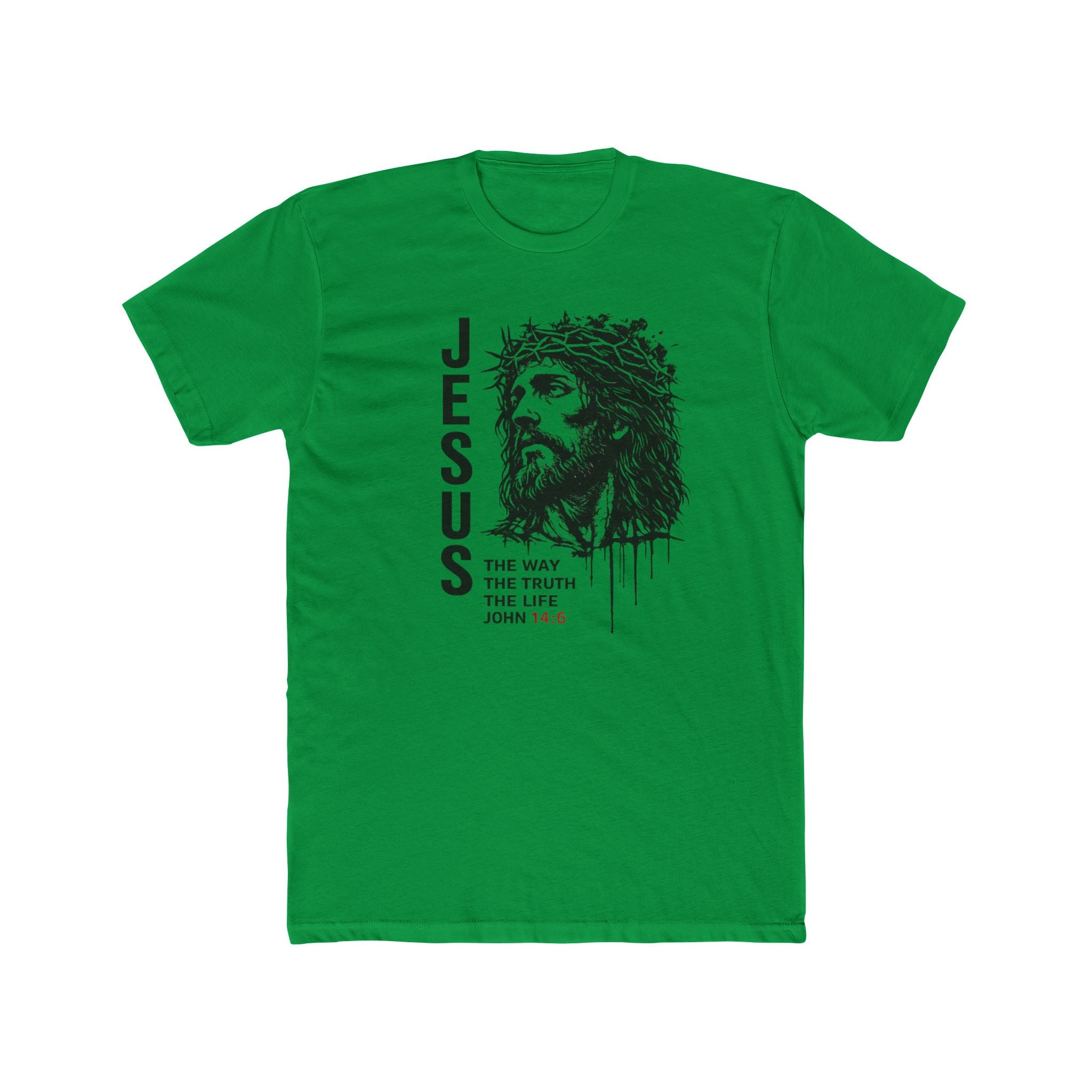 Mens Jesus The Way The Truth The Life Christian Tee